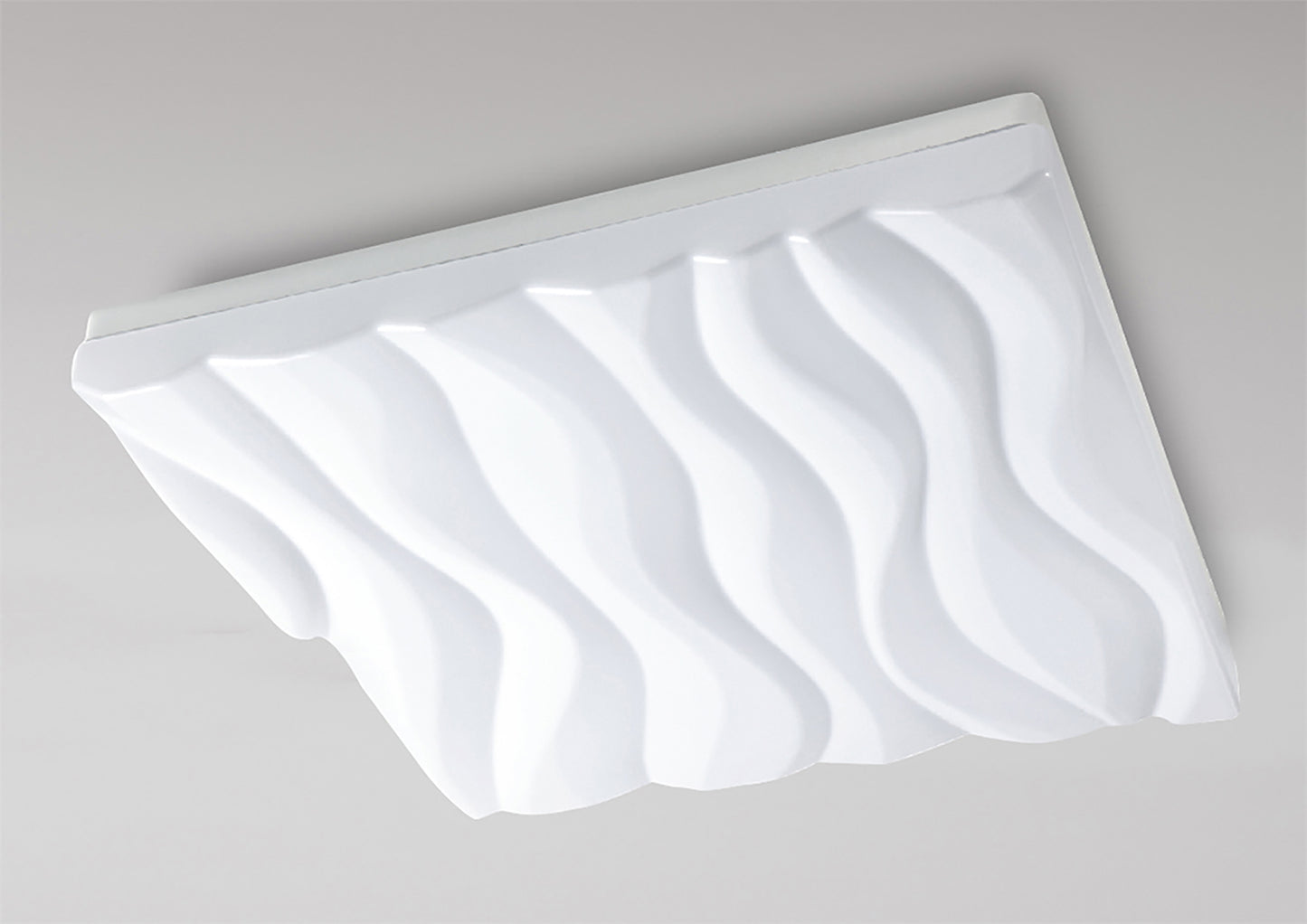 Arena Ceiling/Wall Light Large Square 45W LED IP44 3000K,4050lm,Matt White/White Acrylic,3yrs Warranty by Mantra