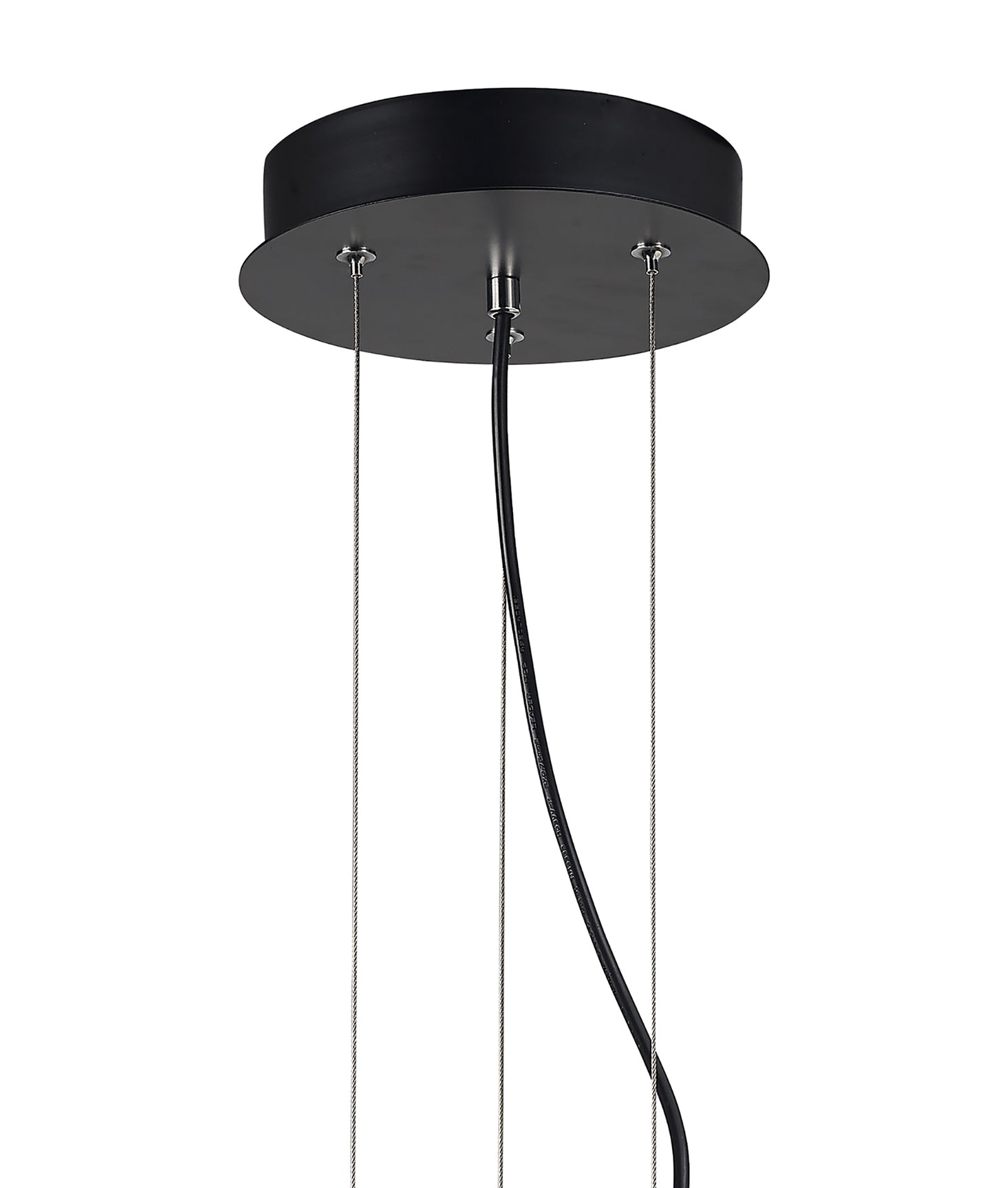 Argenta Pendant Large 30W LED 3000K, 3000lm, Matt Black/Silver/White Acrylic, 3yrs Warranty by Mantra