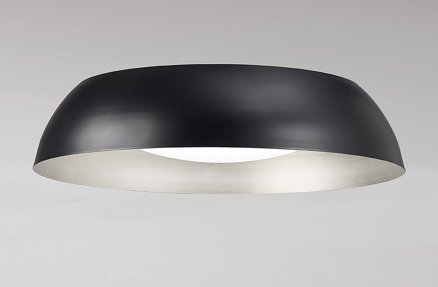 Argenta Flush Ceiling Large 30W LED 3000K, 3000lm, Matt Black/Silver/White Acrylic, 3yrs Warranty by Mantra