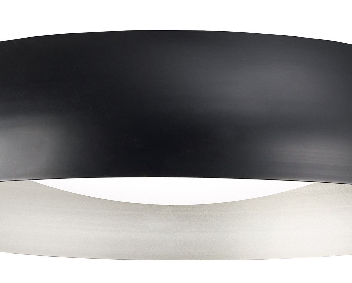 Argenta Flush Ceiling Large 30W LED 3000K, 3000lm, Matt Black/Silver/White Acrylic, 3yrs Warranty by Mantra