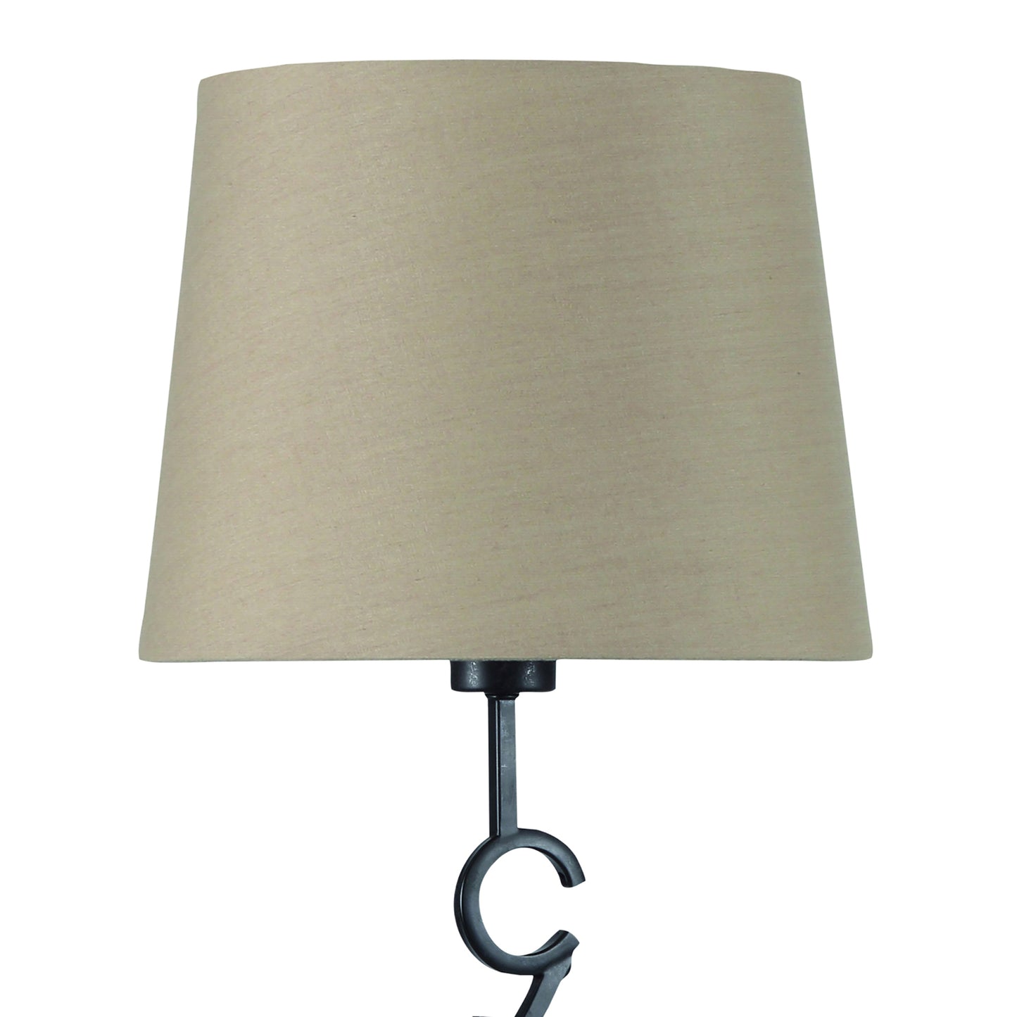 Argi Table Lamp 1 Light E27 Large With Taupe Shade Brown Oxide by Mantra