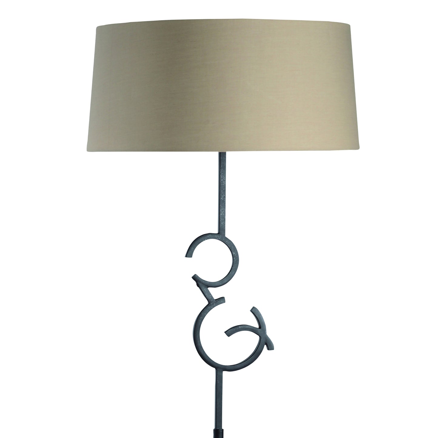 Argi Floor Lamp 3 Light E27 With Taupe Shade Brown Oxide by Mantra