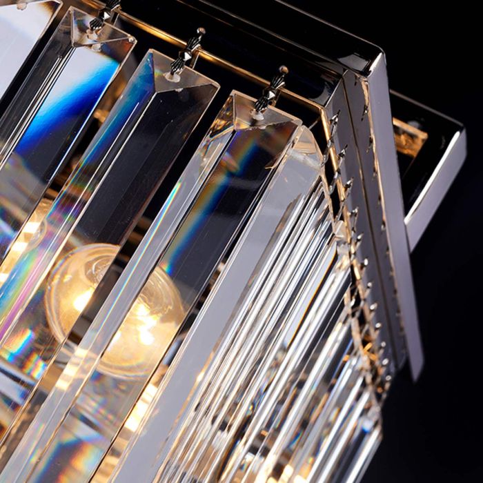 Aries 4 Light Small Chandelier - Polished Nickel