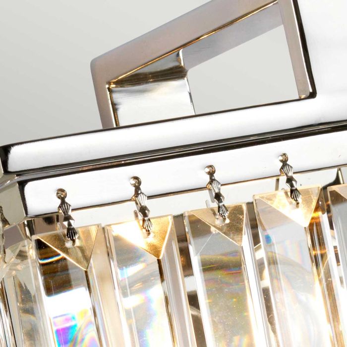 Aries 1 Light Wall Light - Polished Nickel