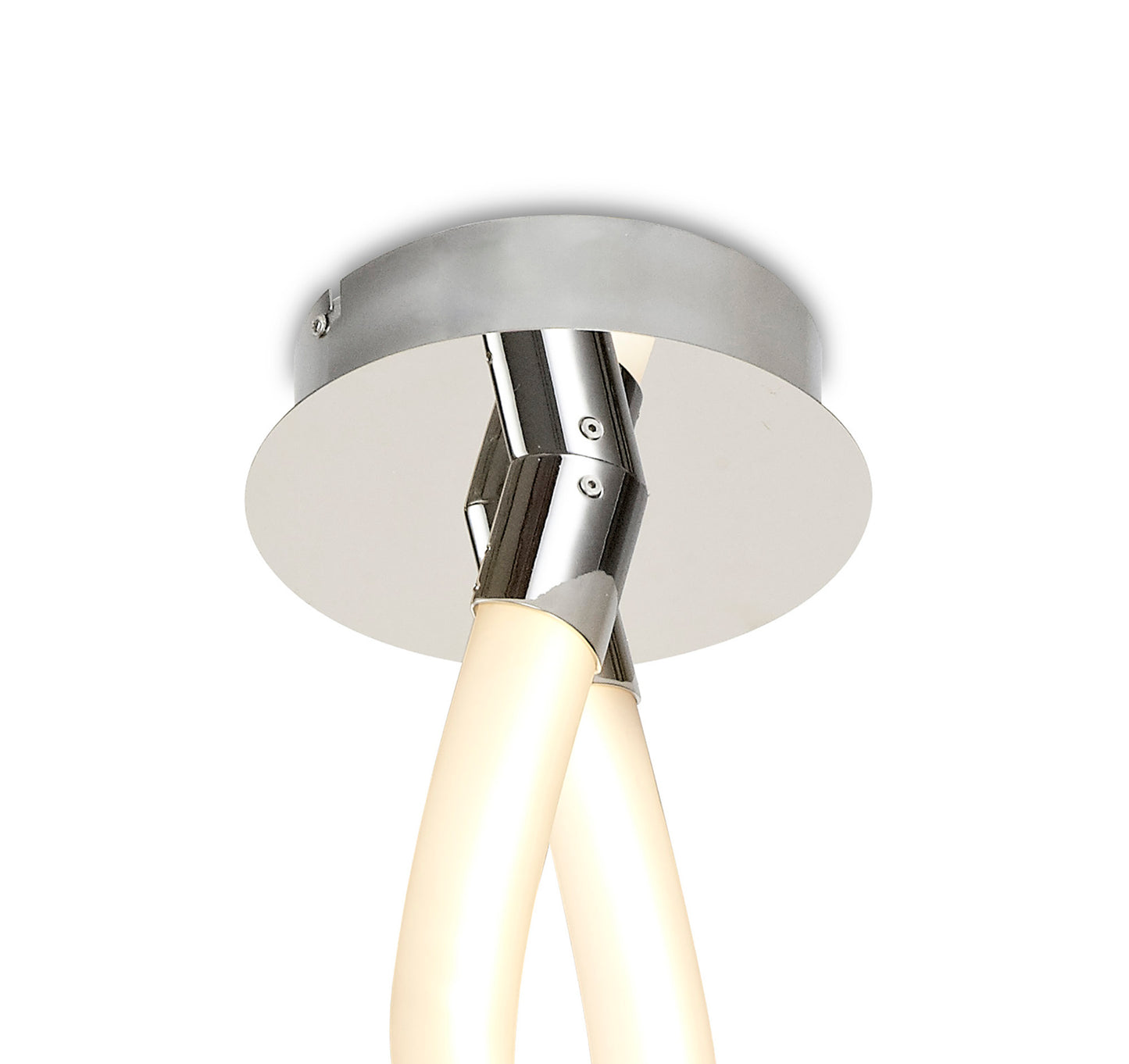 Armonia Semi Flush Large Ribbons, 60W LED, 3000K, 4500lm, Polished Chrome/Frosted Acrylic, 3yrs Warranty by Mantra