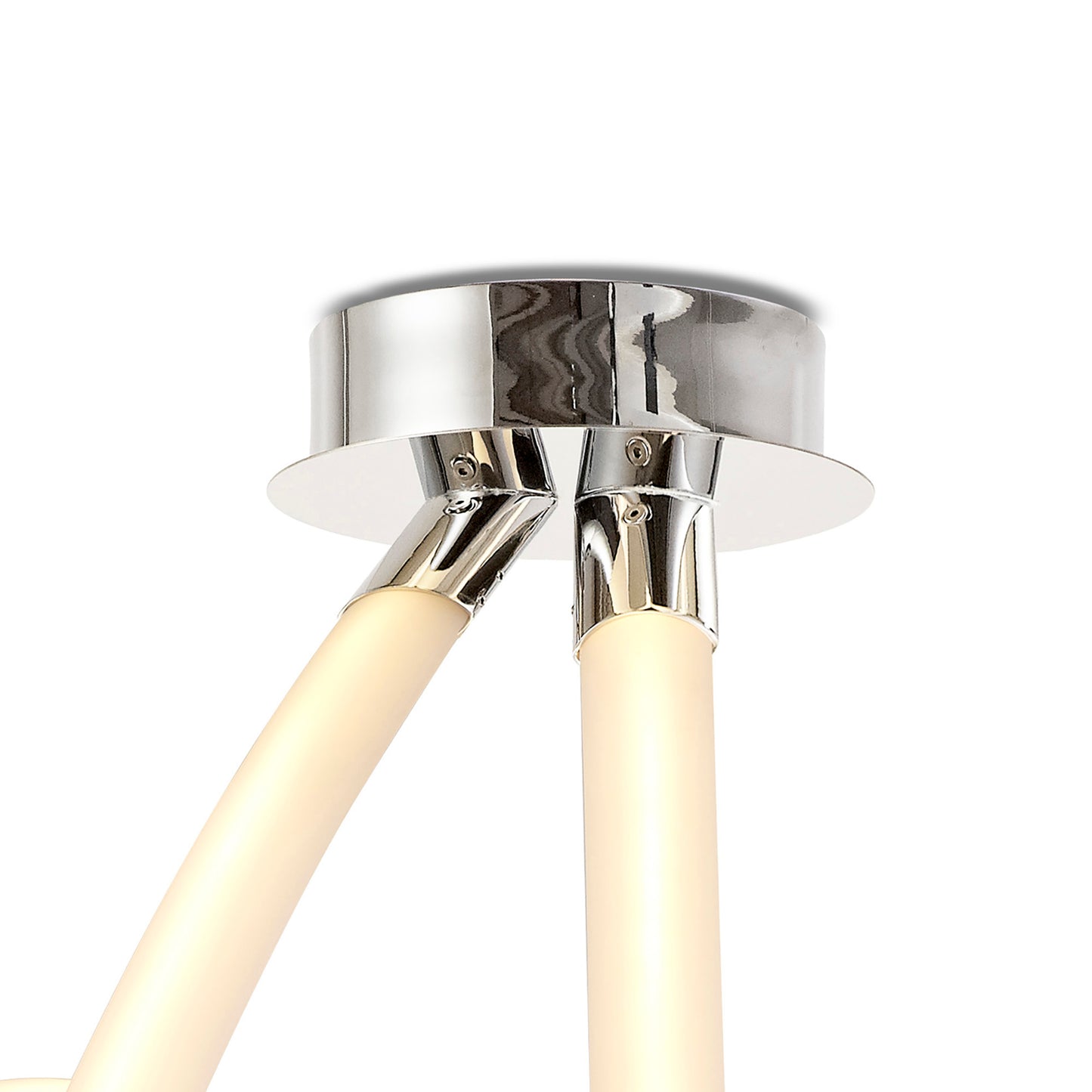 Armonia Semi Flush Spiral, 60W LED, 3000K, 4500lm, Polished Chrome/Frosted Acrylic, 3yrs Warranty by Mantra