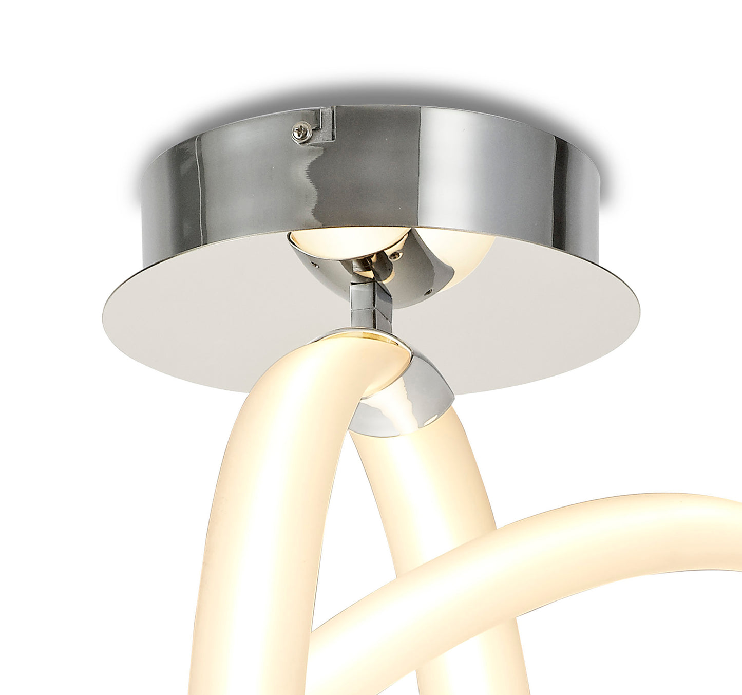 Armonia Semi Flush Vertical, 40W LED, 3000K, 3000lm, Polished Chrome/Frosted Acrylic, 3yrs Warranty by Mantra