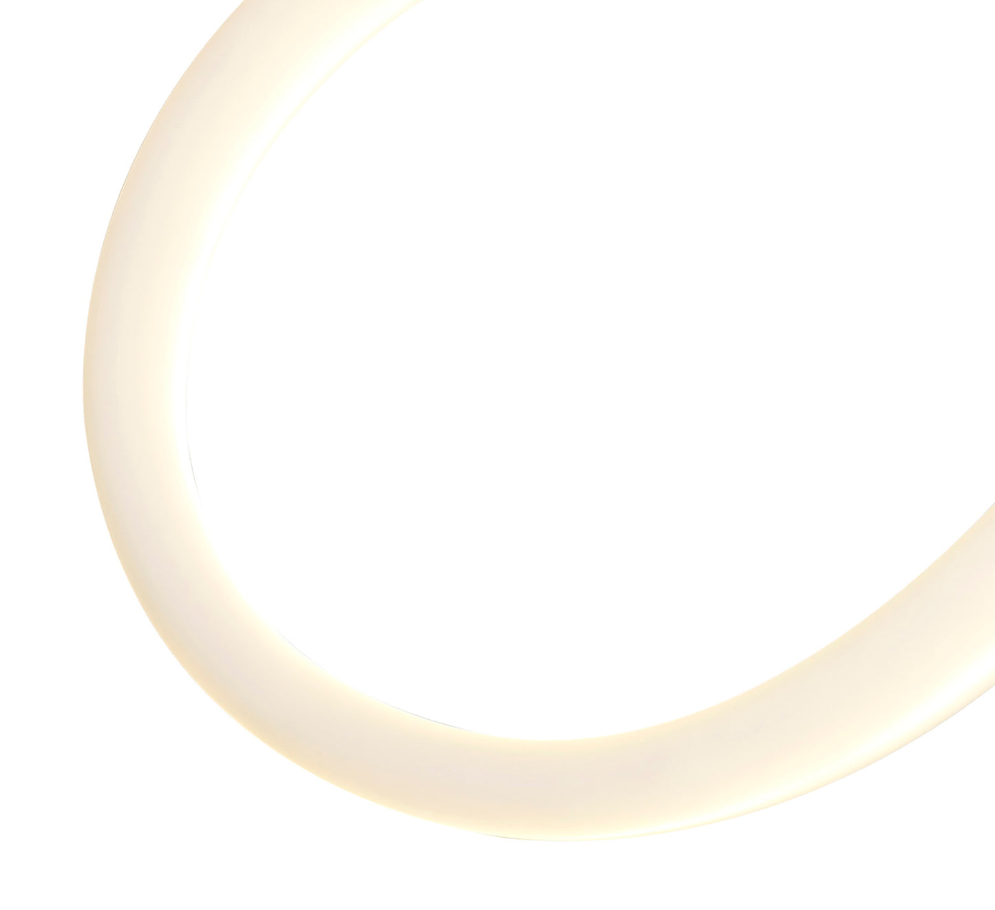 Armonia Semi Flush Small Loop, 18W LED, 3000K, 1350lm, Polished Chrome/Frosted Acrylic, 3yrs Warranty by Mantra