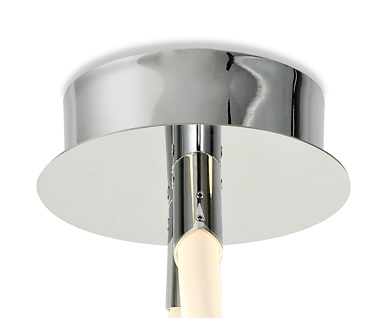 Armonia Semi Flush Curl, 40W LED, 3000K, 3000lm, Polished Chrome/Frosted Acrylic, 3yrs Warranty by Mantra