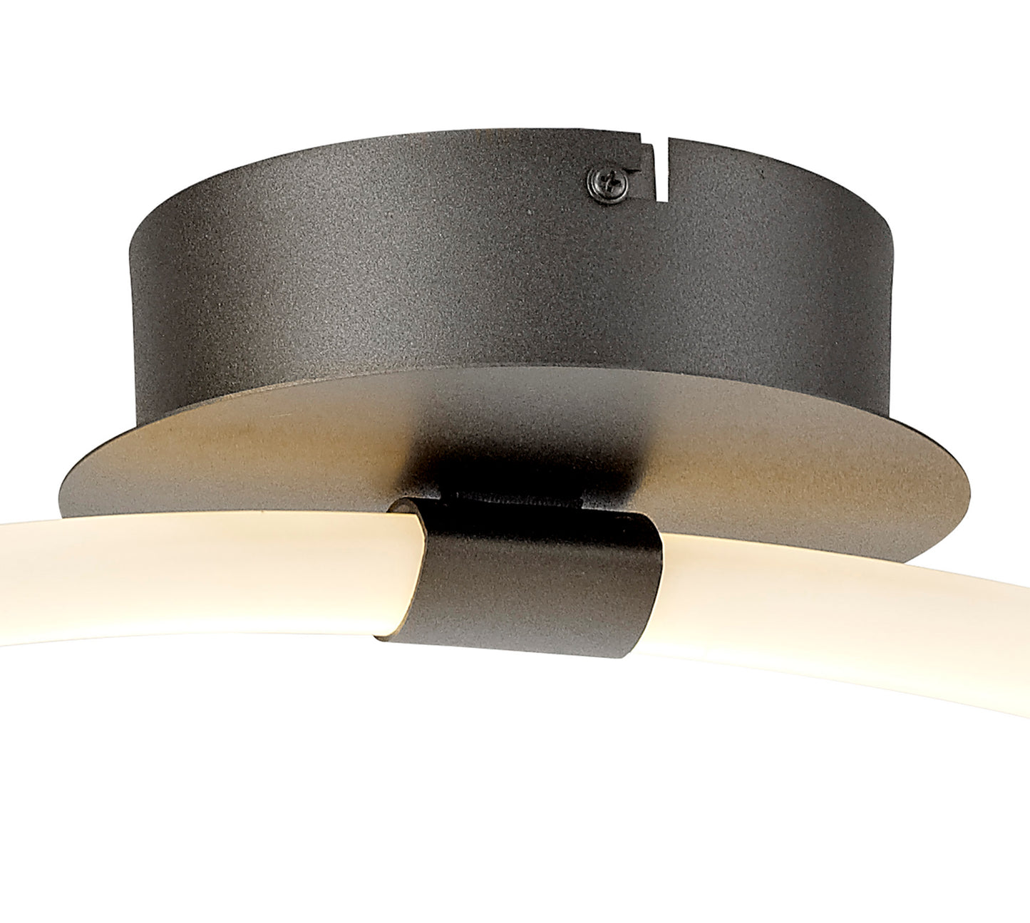 Armonia Semi Flush Loop, Dimmable, 25W LED, 3000K, 1875lm, Titanium/Frosted Acrylic, 3yrs Warranty by Mantra