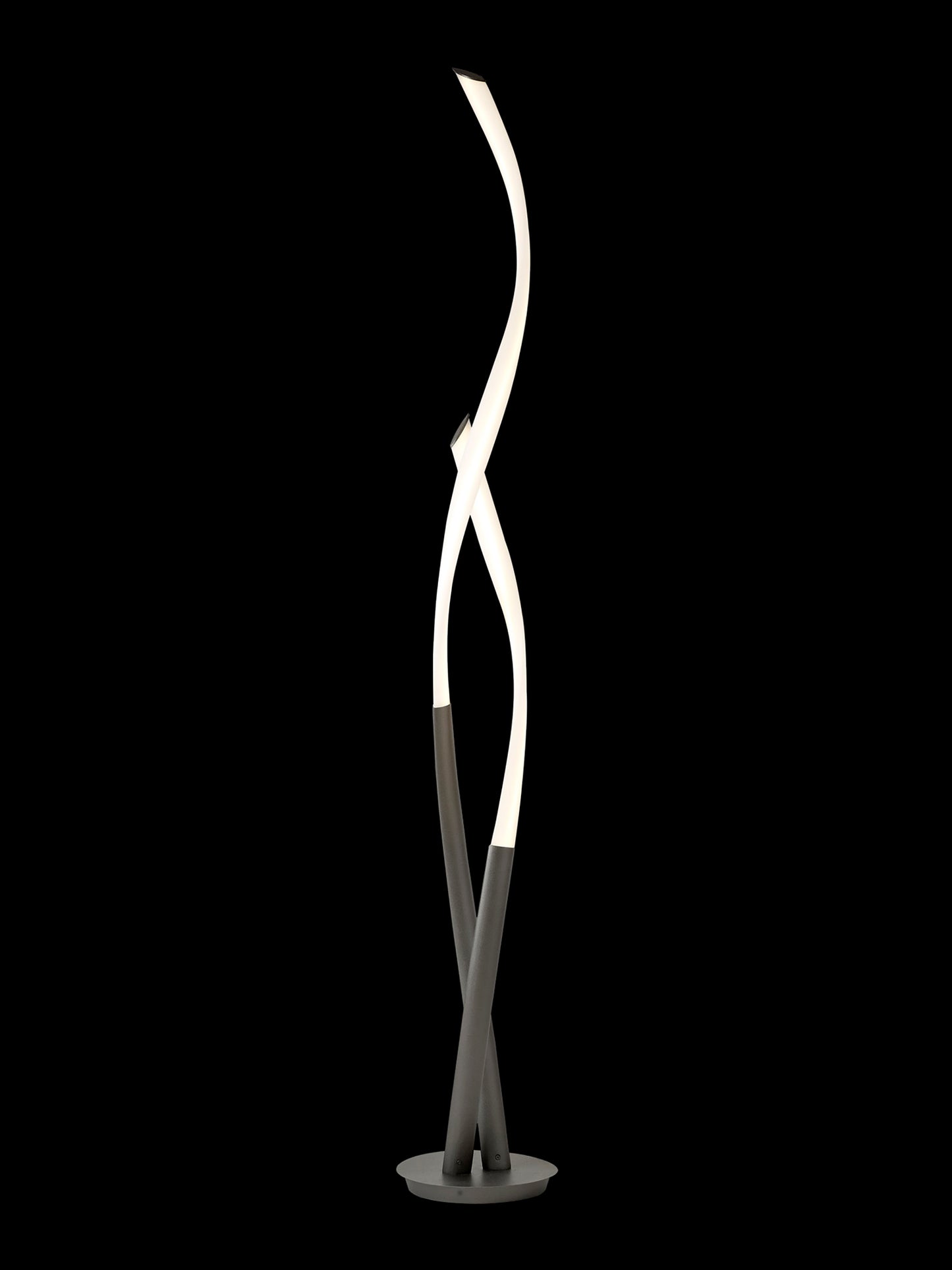 Armonia Floor Lamp, 30W LED, 3000K, 2250lm, Titanium/Frosted Acrylic, 3yrs Warranty by Mantra