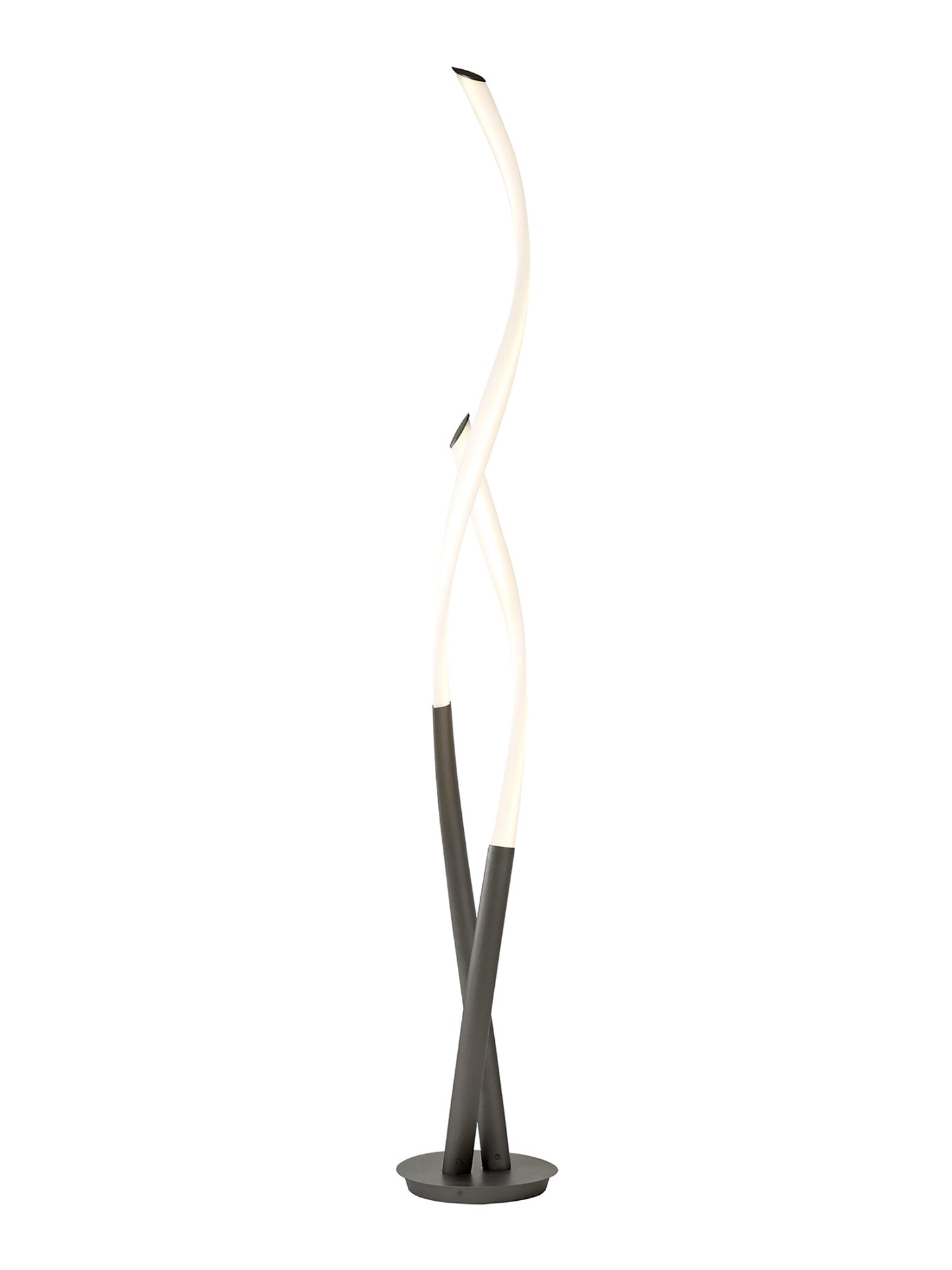 Armonia Floor Lamp, 30W LED, 3000K, 2250lm, Titanium/Frosted Acrylic, 3yrs Warranty by Mantra