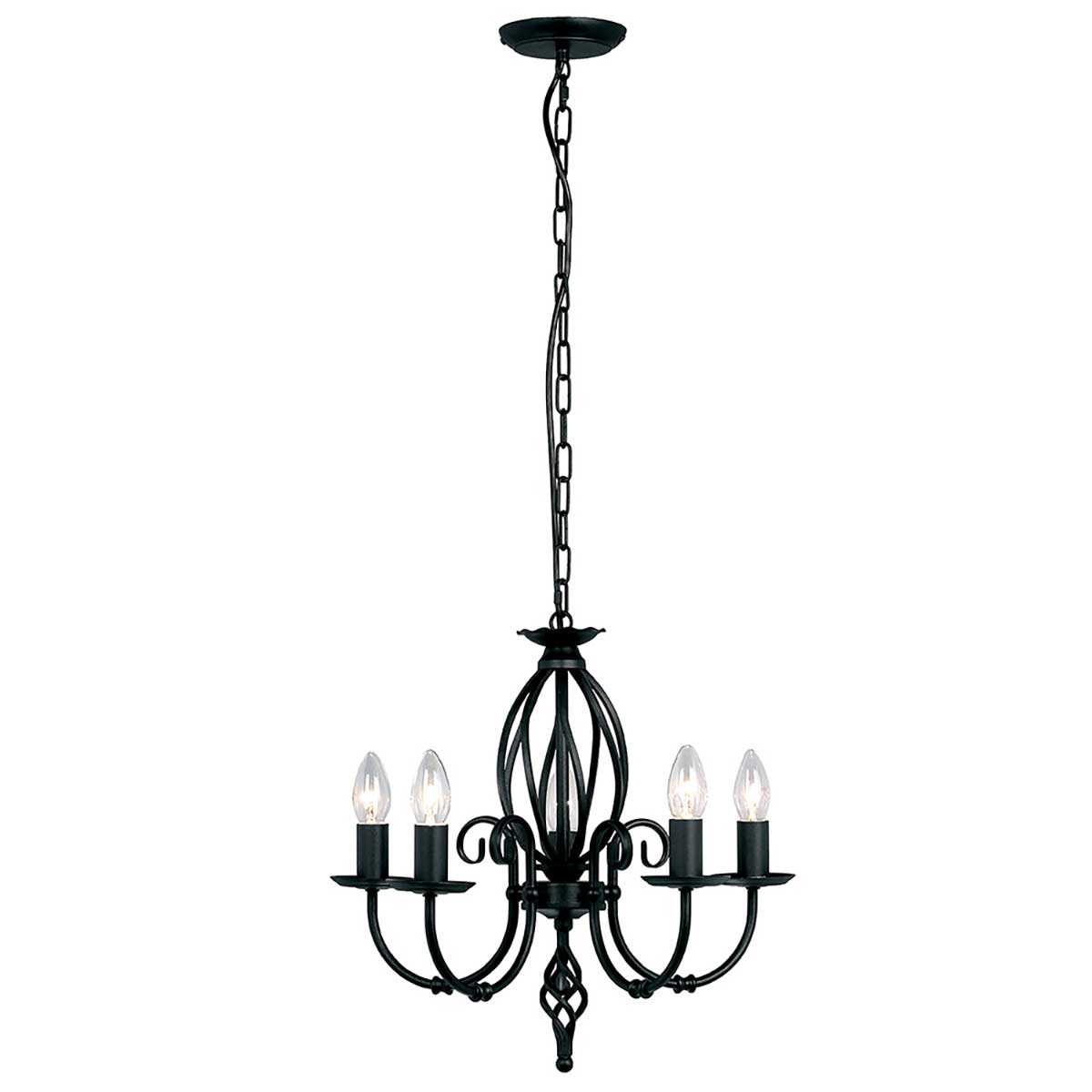 Artisan 5 Light Chandelier – Black