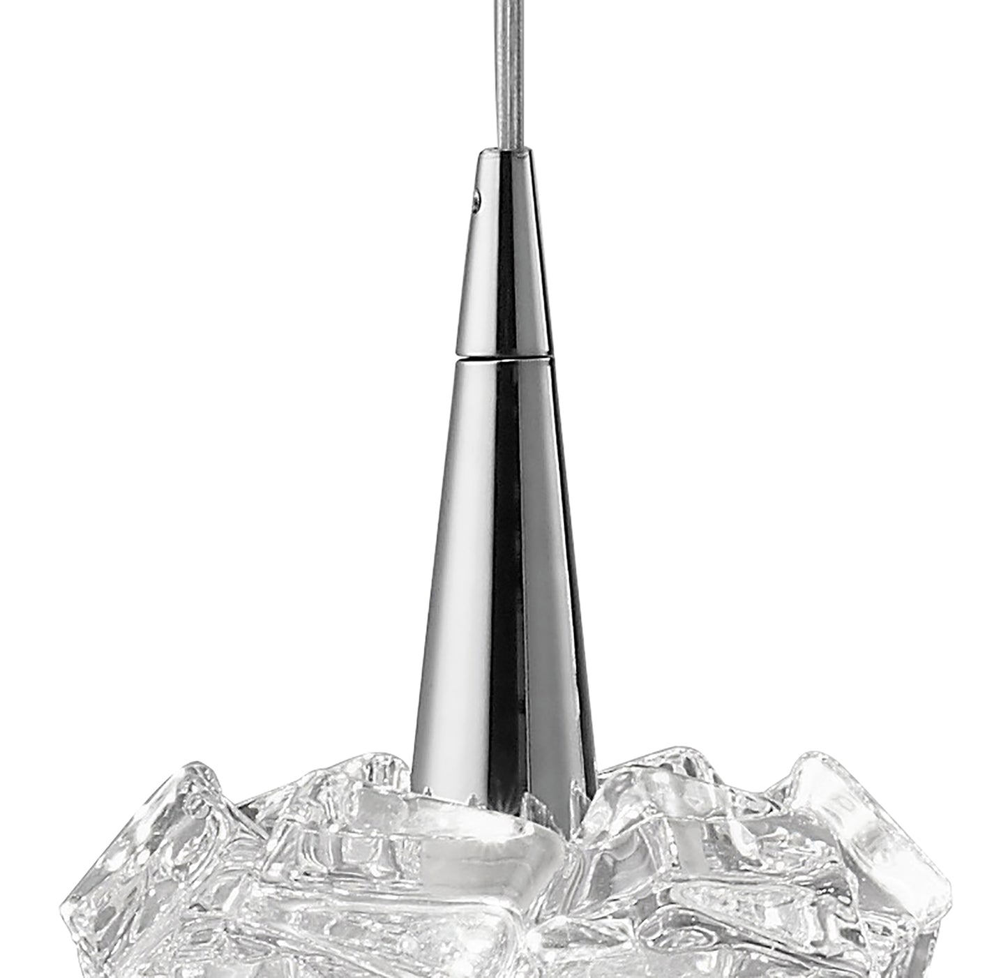 Artic Linear Pendant 3 Light G9 Line Small, Polished Chrome by Mantra