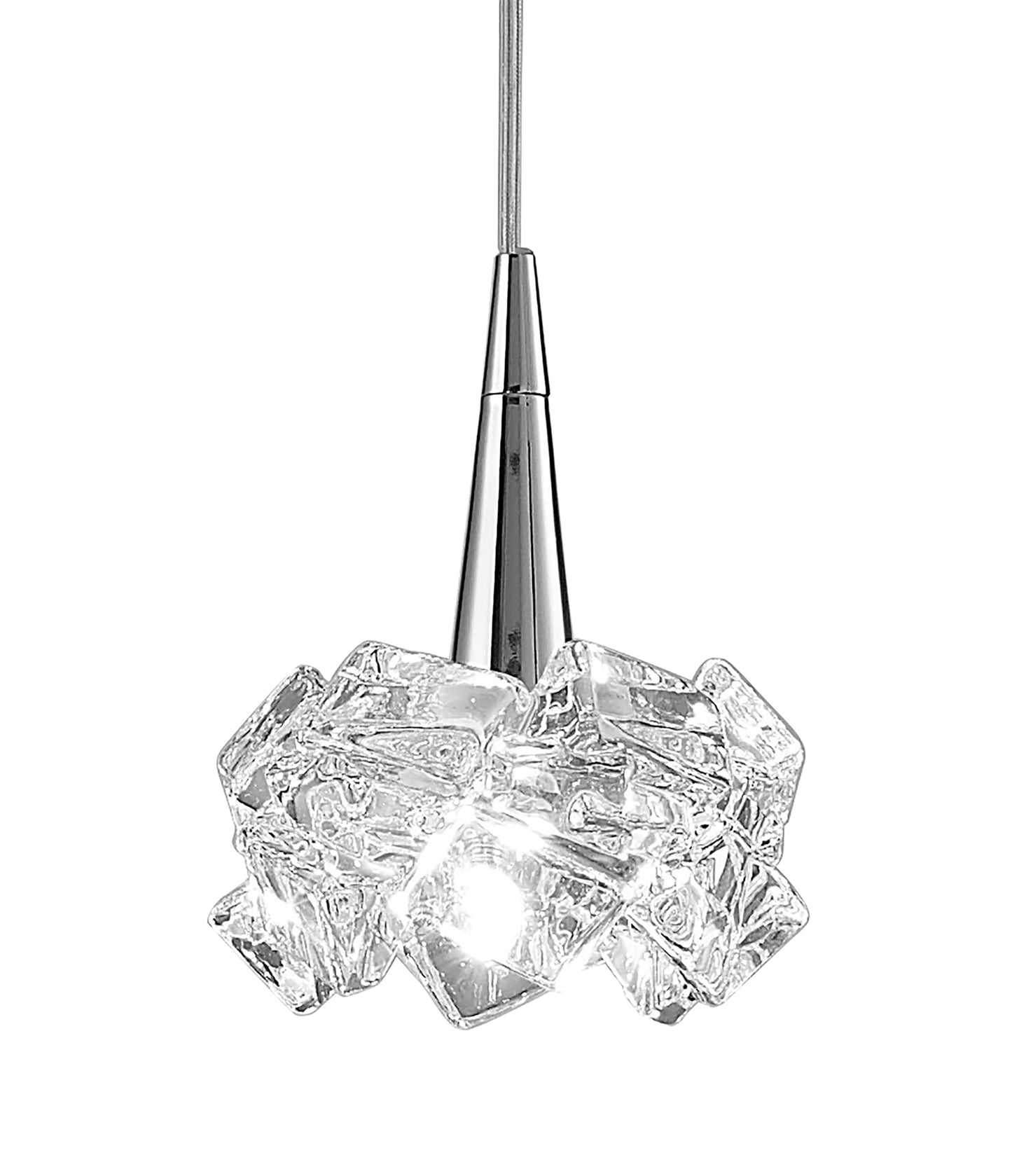 Artic Pendant 1 Light G9 Small, Polished Chrome by Mantra