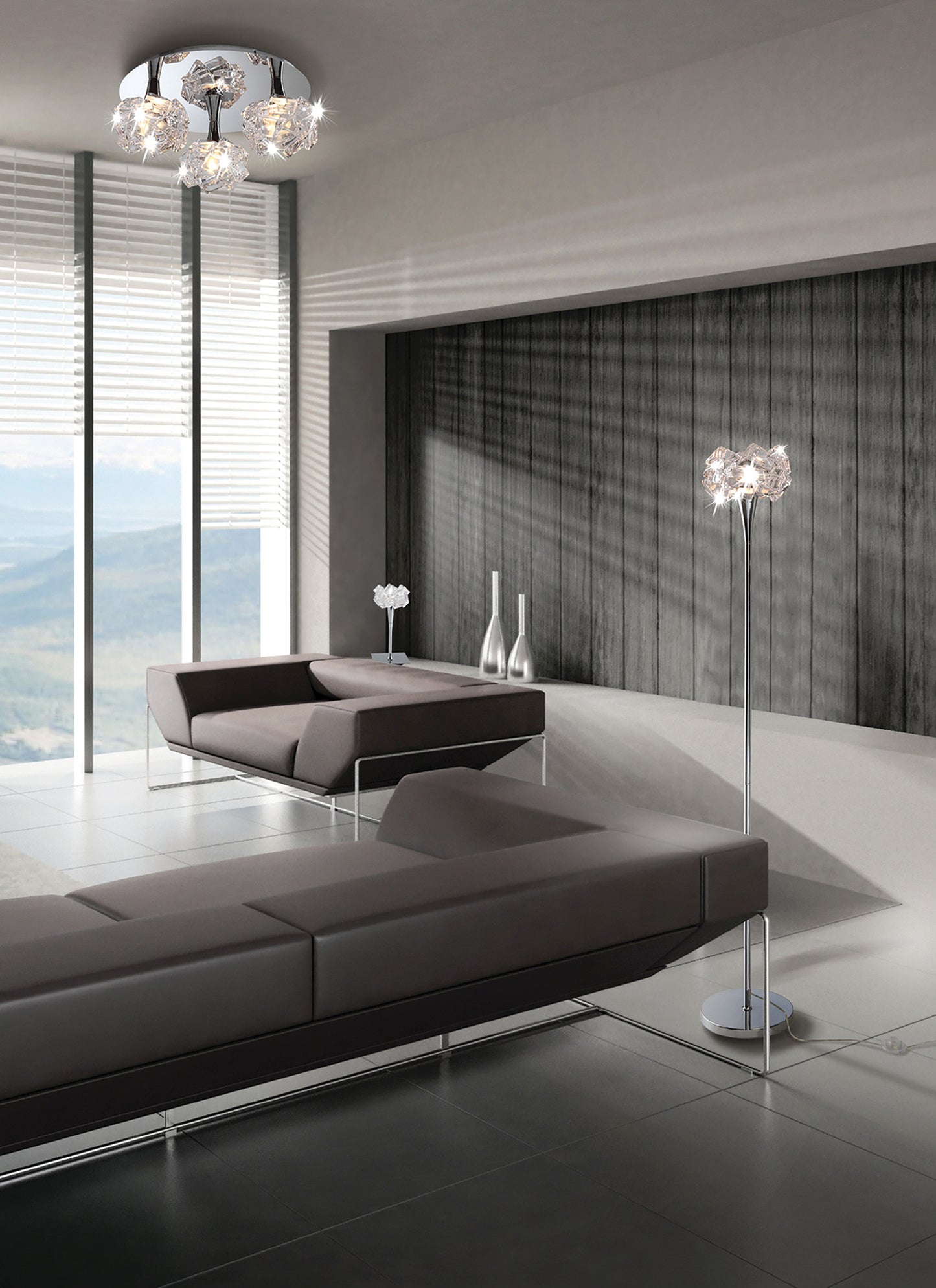 Artic Table Lamp 1 Light G9, Polished Chrome by Mantra