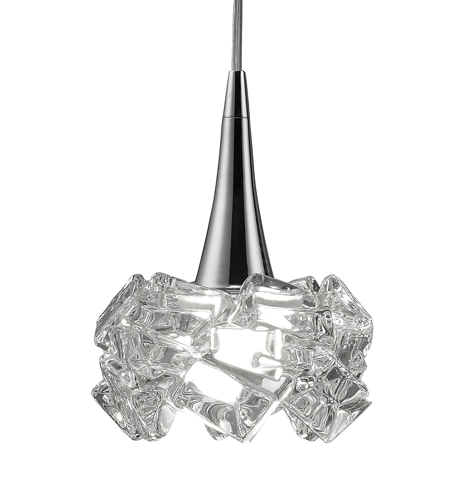 Artic Linear Pendant 3 Light E27 Line Large, Polished Chrome by Mantra