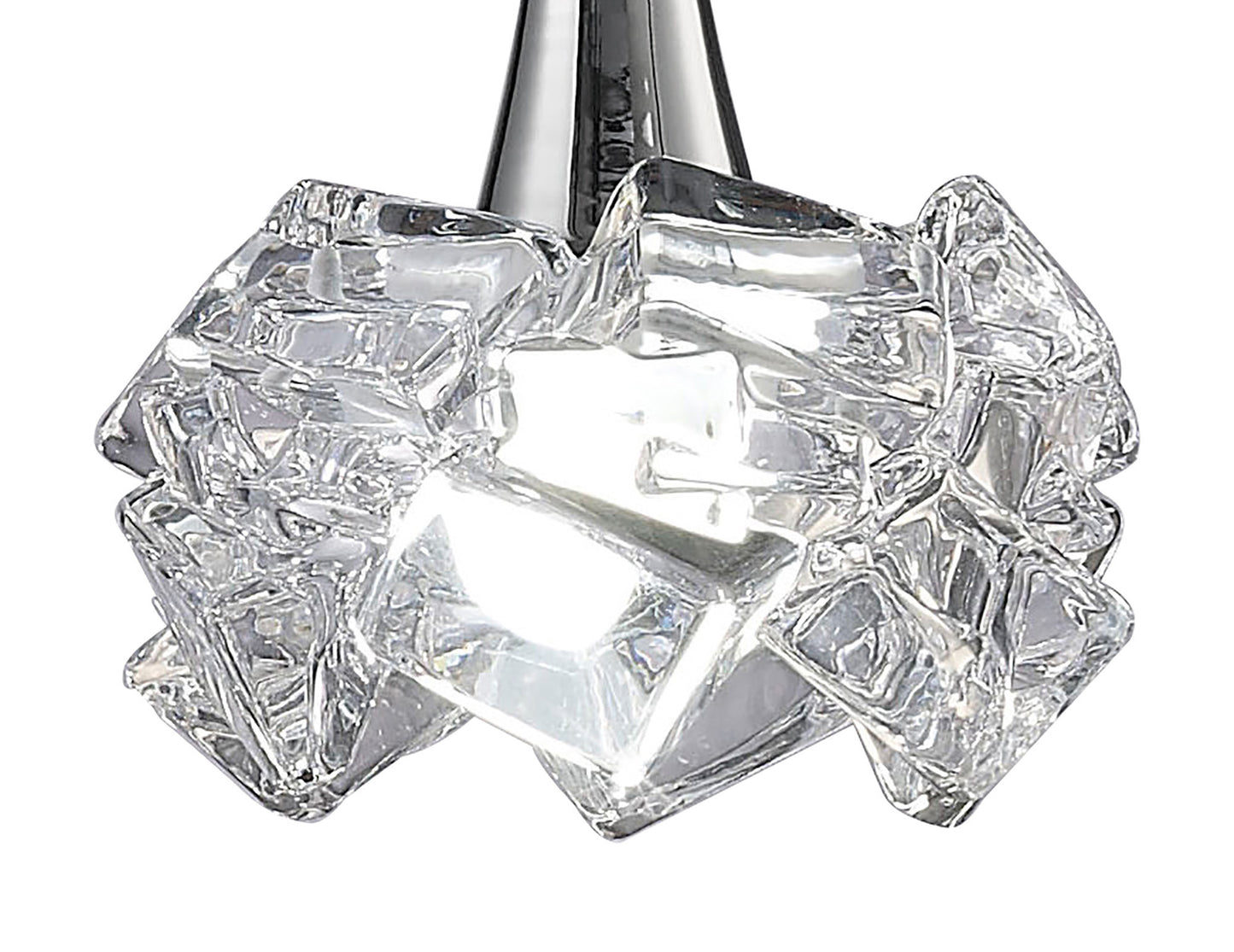 Artic Pendant 1 Light E27 Large, Polished Chrome by Mantra