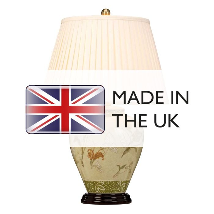 Arum 1 Light Table Lamp with Cream Shade - Aged Brass
