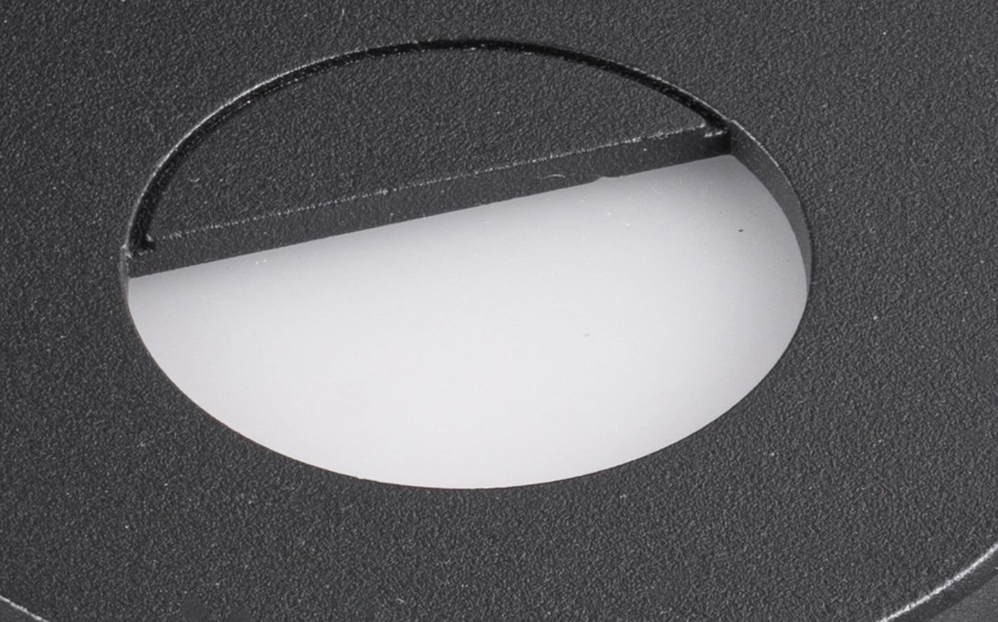 Aspen Recessed Wall Lamp Round Eyelid, 3W LED, 3000K, 210lm, IP65, Sand Black, Cut Out: 72mm, Driver Included, 3yrs Warranty by Mantra