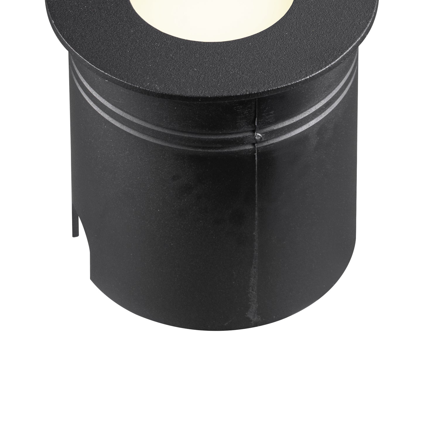 Aspen Recessed Wall Lamp Round Eyelid, 3W LED, 3000K, 210lm, IP65, Sand Black, Cut Out: 72mm, Driver Included, 3yrs Warranty by Mantra