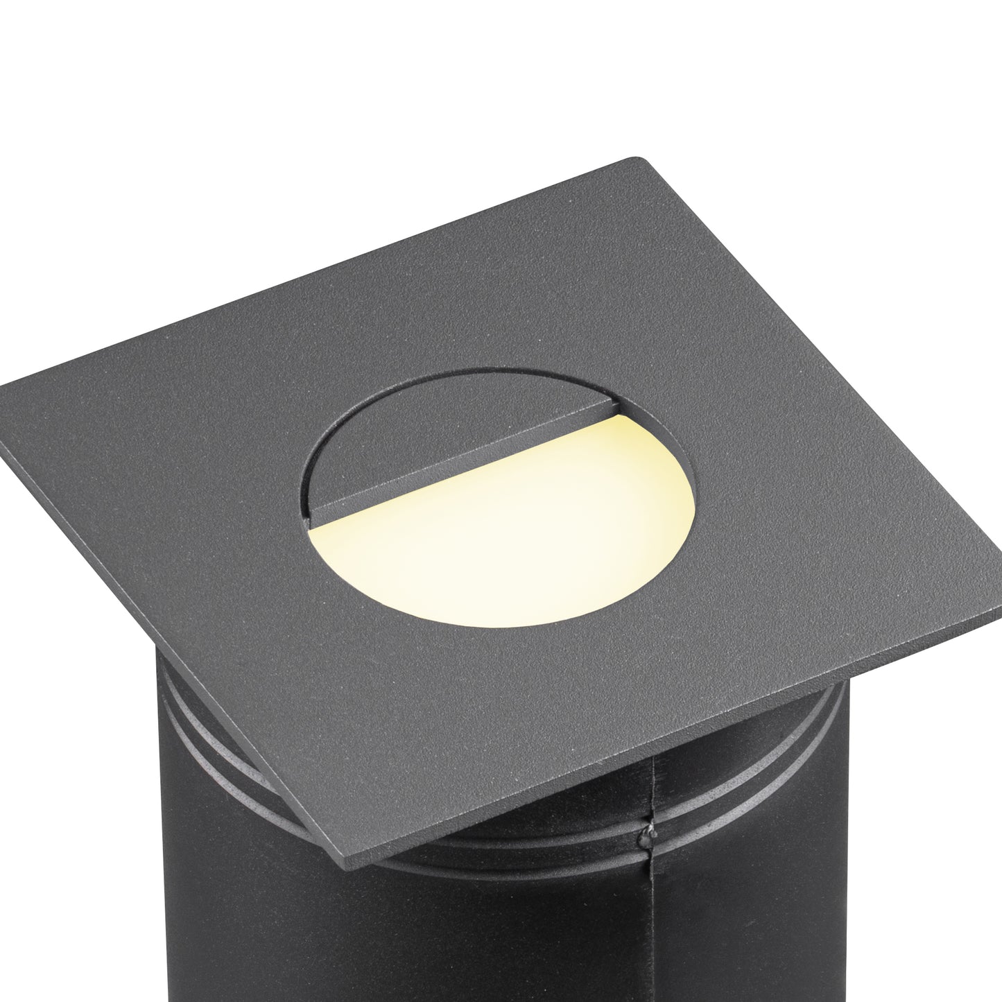 Aspen Recessed Wall Lamp Square Eyelid, 3W LED, 3000K, 210lm, IP65, Anthracite, Cut Out: 72mm, Driver Included, 3yrs Warranty by Mantra