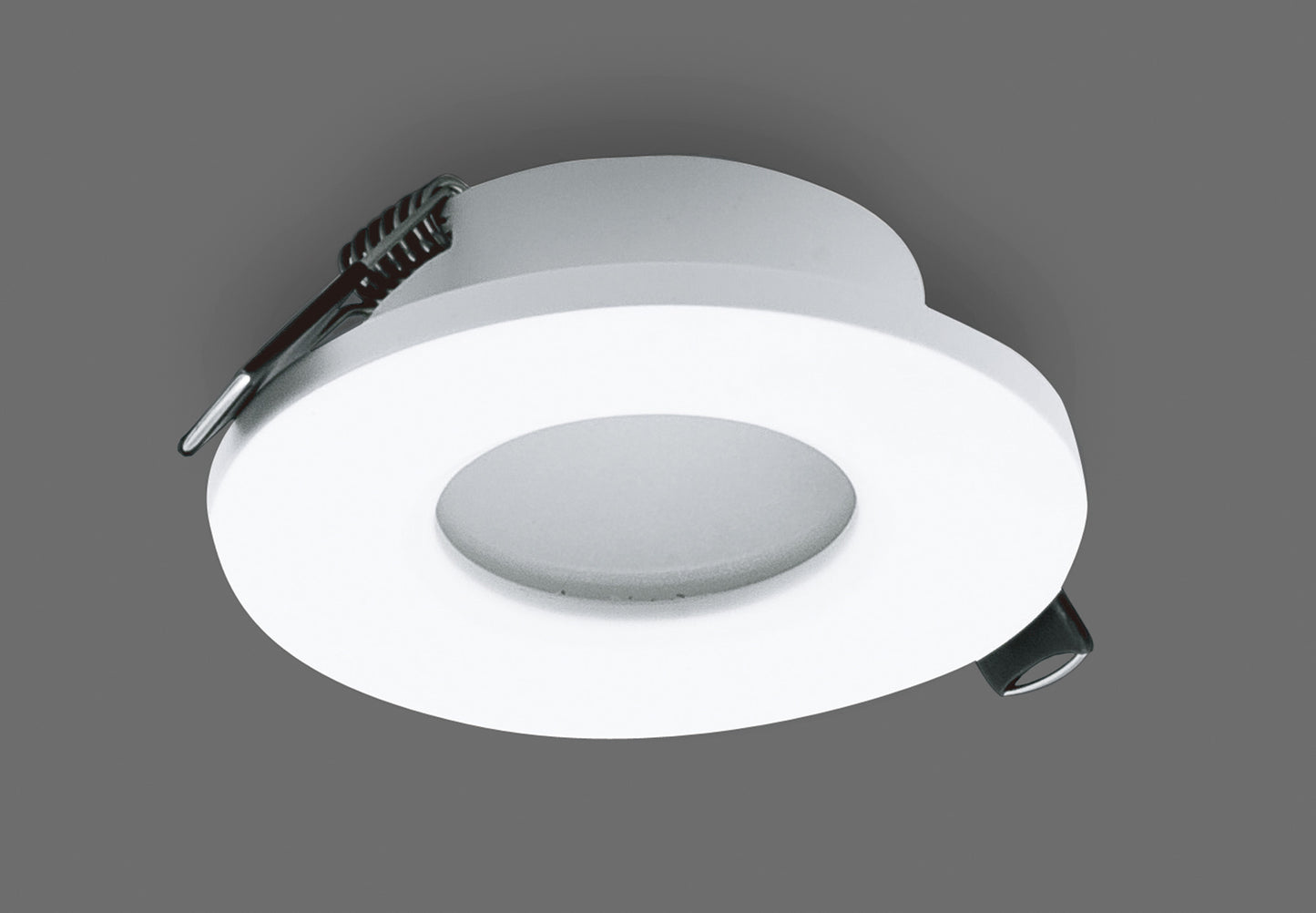 Atlantis Recessed Spotlight 8.3cm Round, GU10 (Max 50W), White, Cutout 58mm, Cut Out: 58mm, Lampholder Included by Mantra