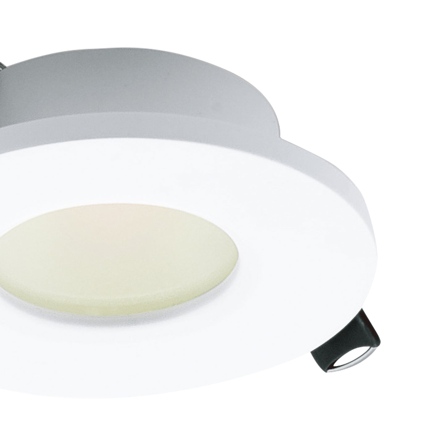 Atlantis Recessed Spotlight 8.3cm Round, GU10 (Max 50W), White, Cutout 58mm, Cut Out: 58mm, Lampholder Included by Mantra