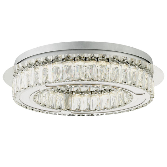 Aurora LED Bathroom Ceiling Light Polished Chrome