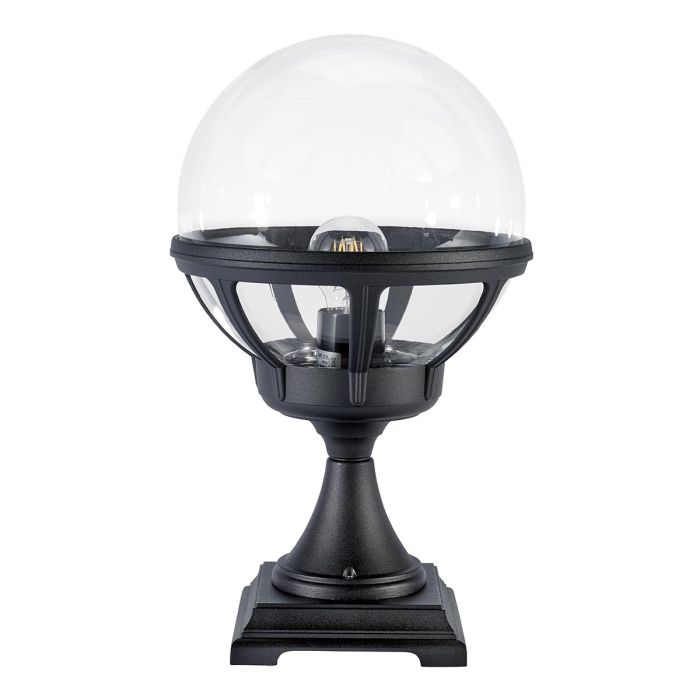 Bologna 1 Light Pedestal - Black