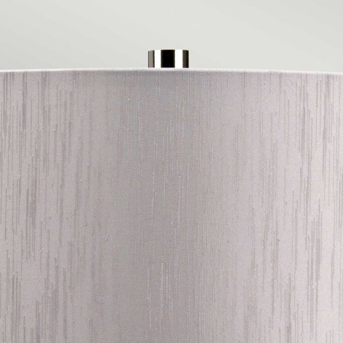 Bacari 1 Light Small Table Lamp - Blue and Grey with Light Grey Shade