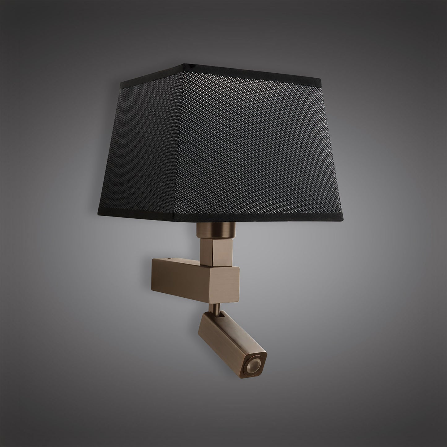 Bahia Wall Lamp 1 Light Without Shade E27 + Reading Light 3W LED Bronze 4000K, 200lm, 3yrs Warranty by Mantra