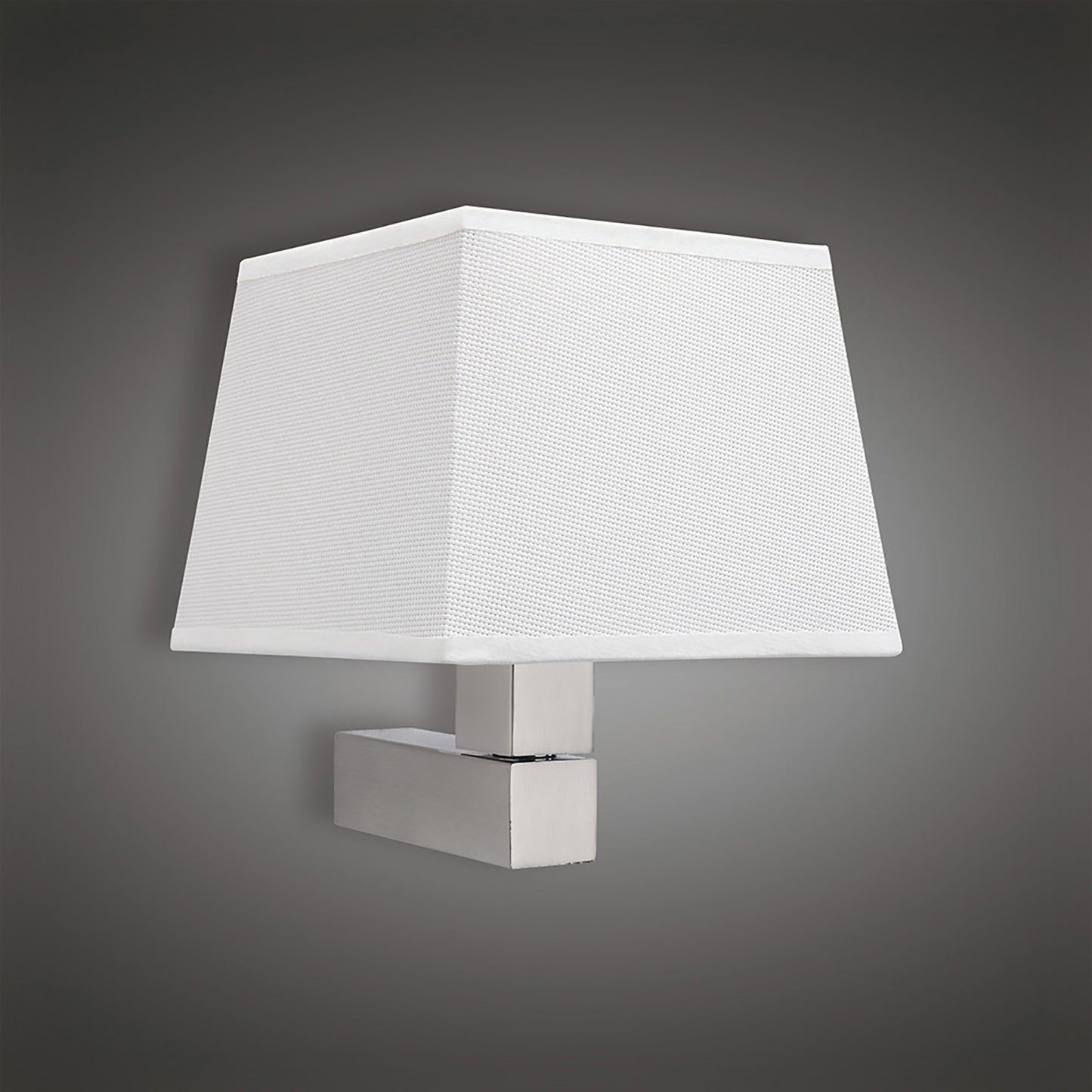 Bahia Wall Lamp 1 Light Without Shade E27 Satin Nickel by Mantra