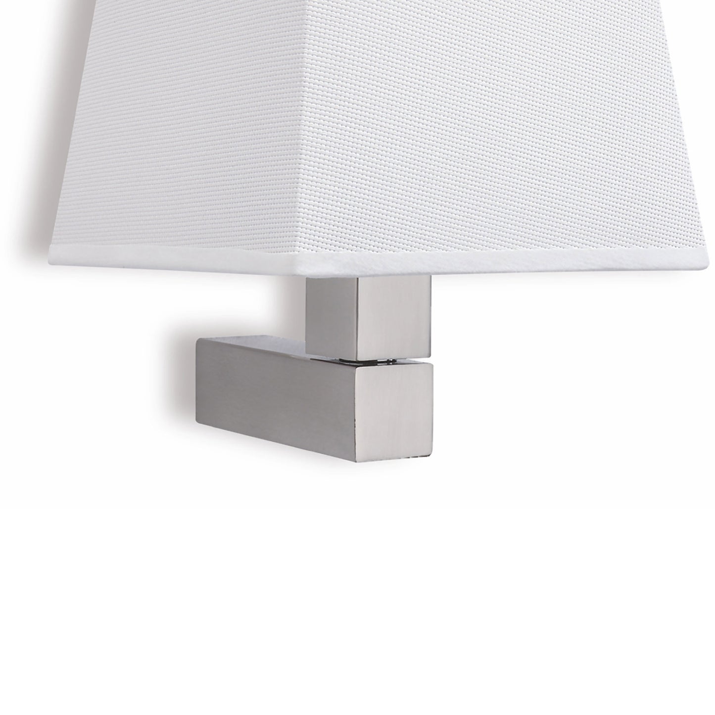 Bahia Wall Lamp 1 Light Without Shade E27 Satin Nickel by Mantra