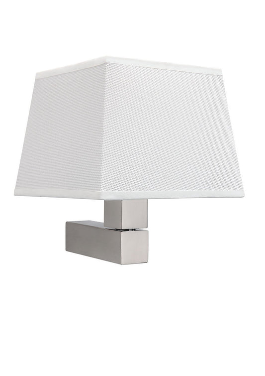 Bahia Wall Lamp 1 Light Without Shade E27 Satin Nickel by Mantra