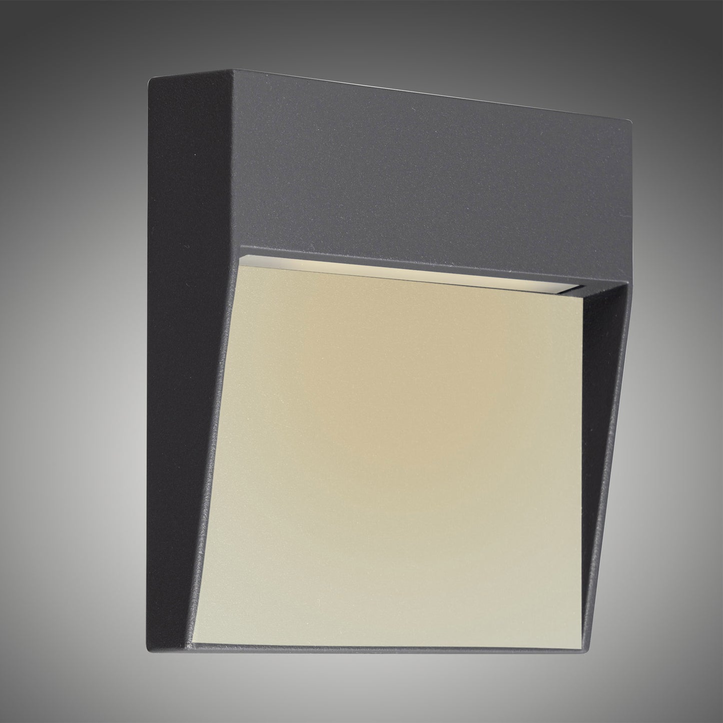 Baker Wall Lamp Small Square, 3W LED, 3000K, 150lm, IP54, Anthracite, 3yrs Warranty by Mantra