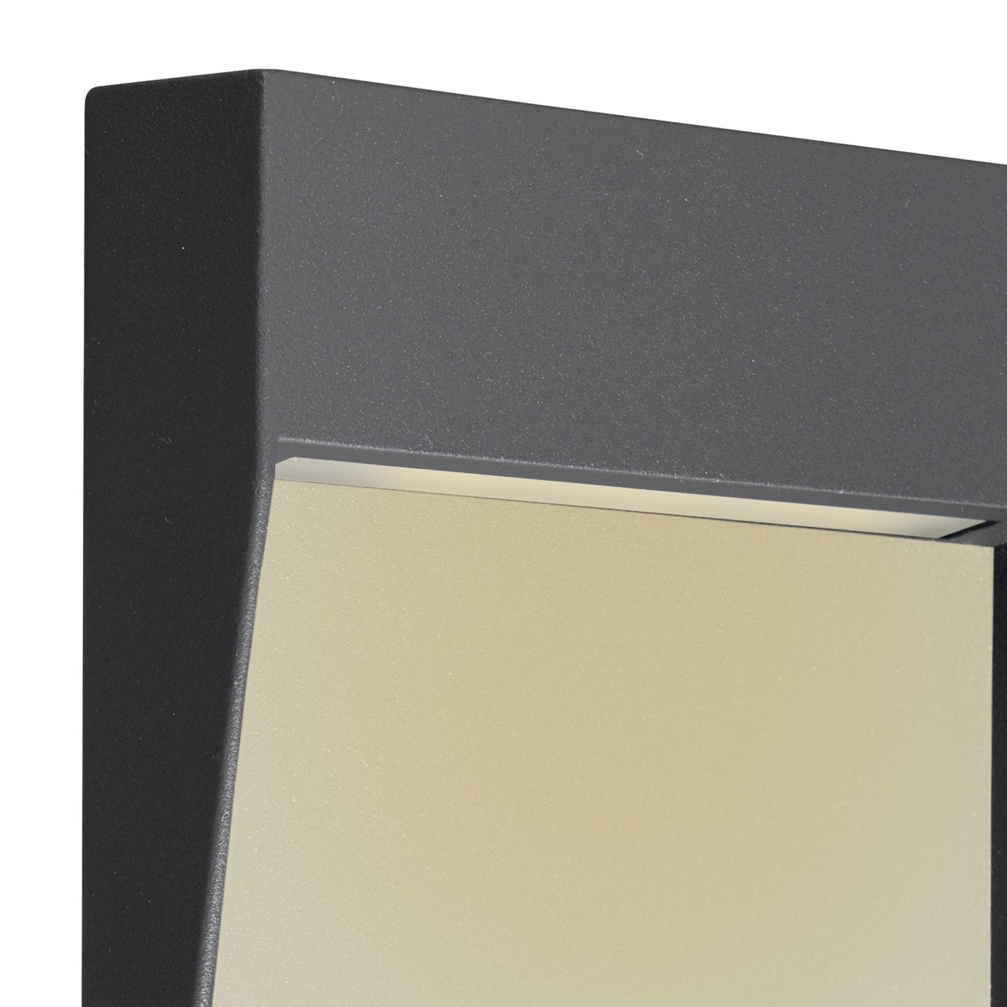 Baker Wall Lamp Small Square, 3W LED, 3000K, 150lm, IP54, Anthracite, 3yrs Warranty by Mantra