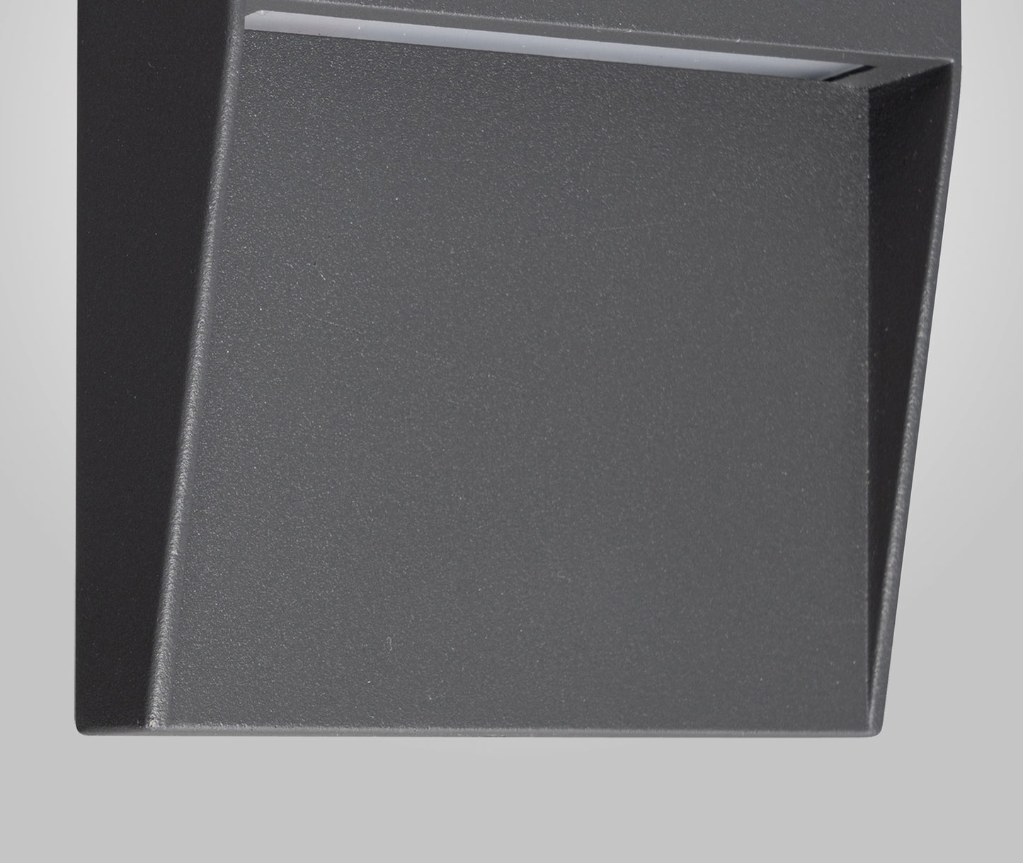 Baker Wall Lamp Small Square, 3W LED, 3000K, 150lm, IP54, Anthracite, 3yrs Warranty by Mantra