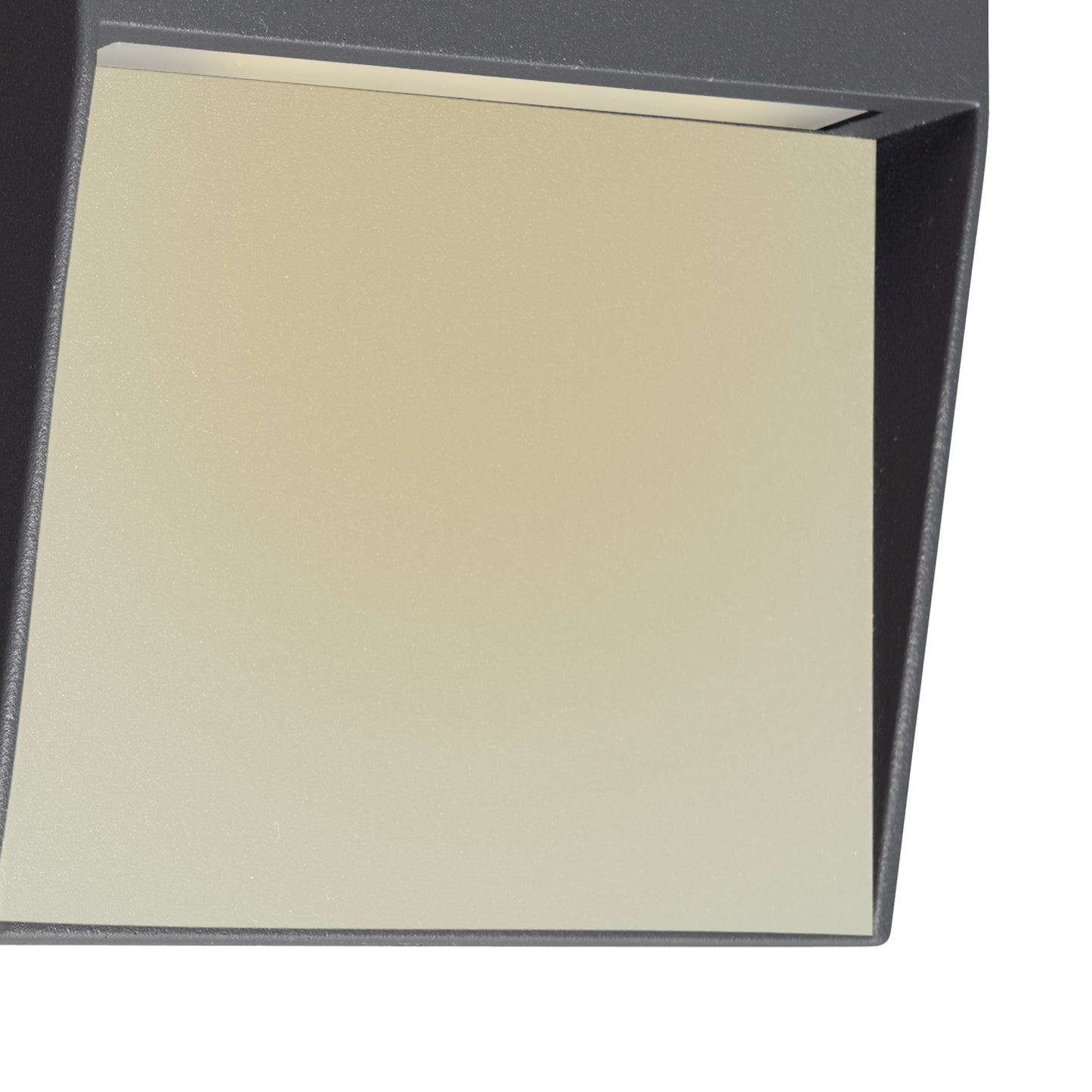 Baker Wall Lamp Small Square, 3W LED, 3000K, 150lm, IP54, Anthracite, 3yrs Warranty by Mantra