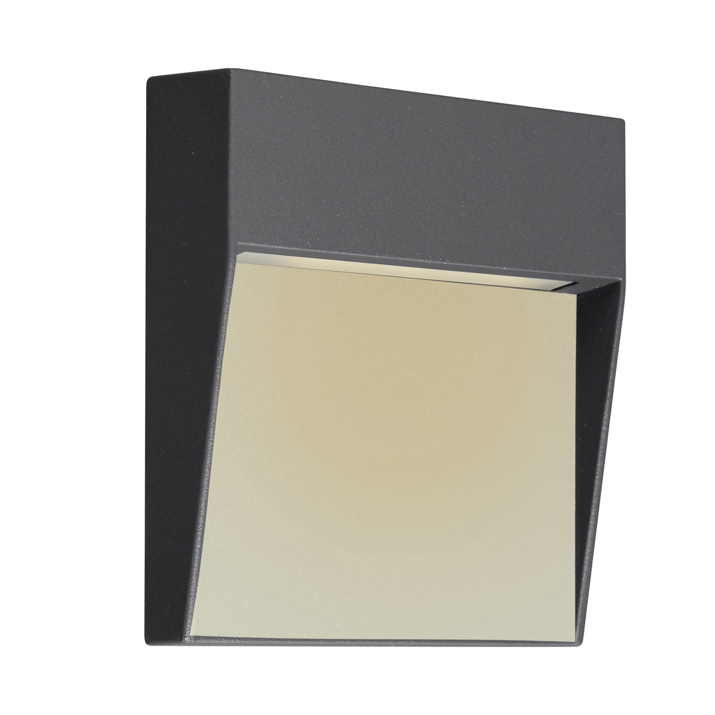 Baker Wall Lamp Small Square, 3W LED, 3000K, 150lm, IP54, Anthracite, 3yrs Warranty by Mantra