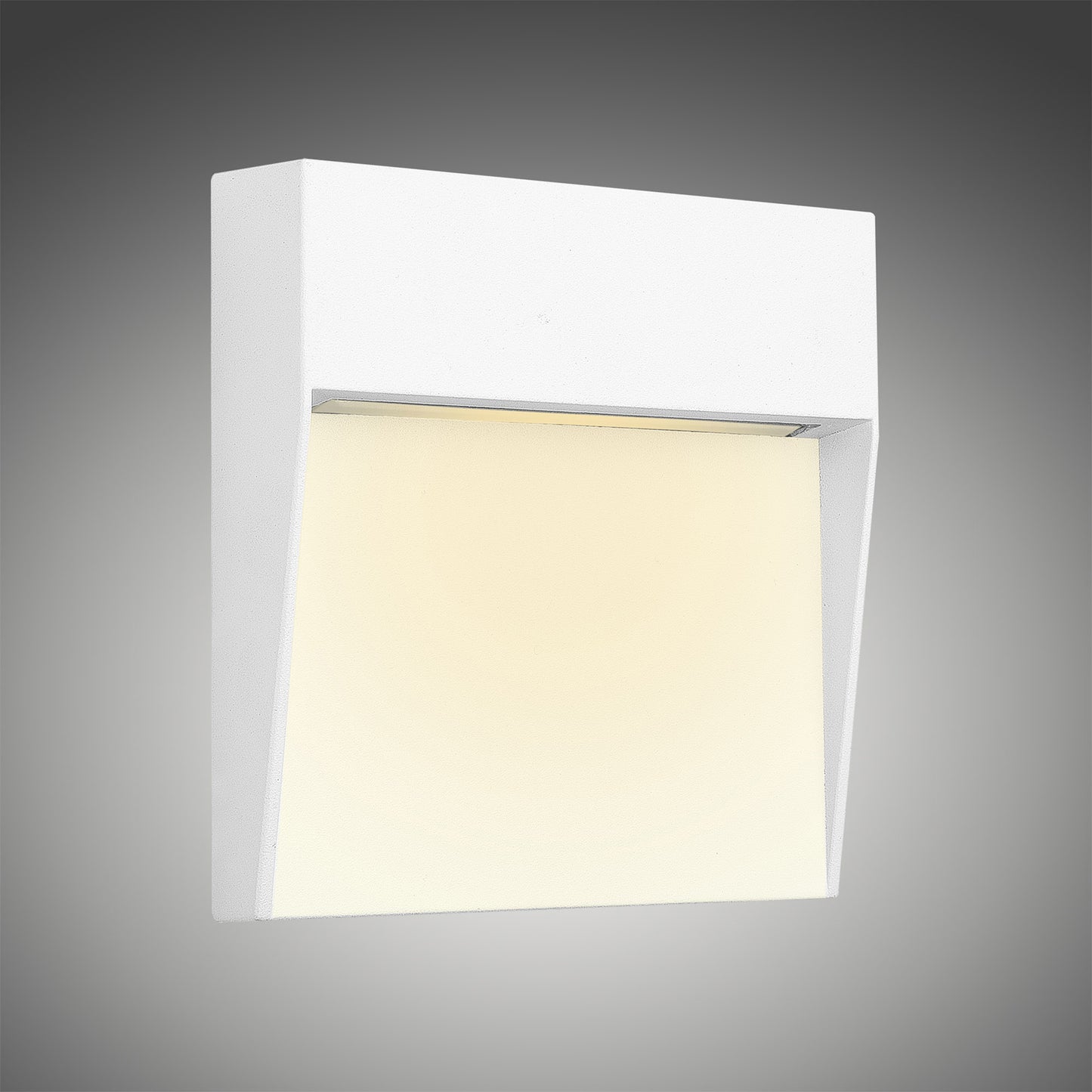 Baker Wall Lamp Small Square, 3W LED, 3000K, 150lm, IP54, Sand White, 3yrs Warranty by Mantra