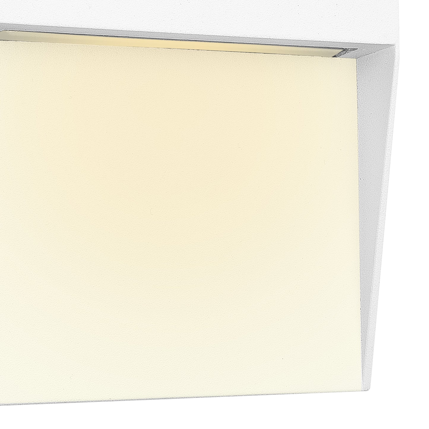 Baker Wall Lamp Small Square, 3W LED, 3000K, 150lm, IP54, Sand White, 3yrs Warranty by Mantra