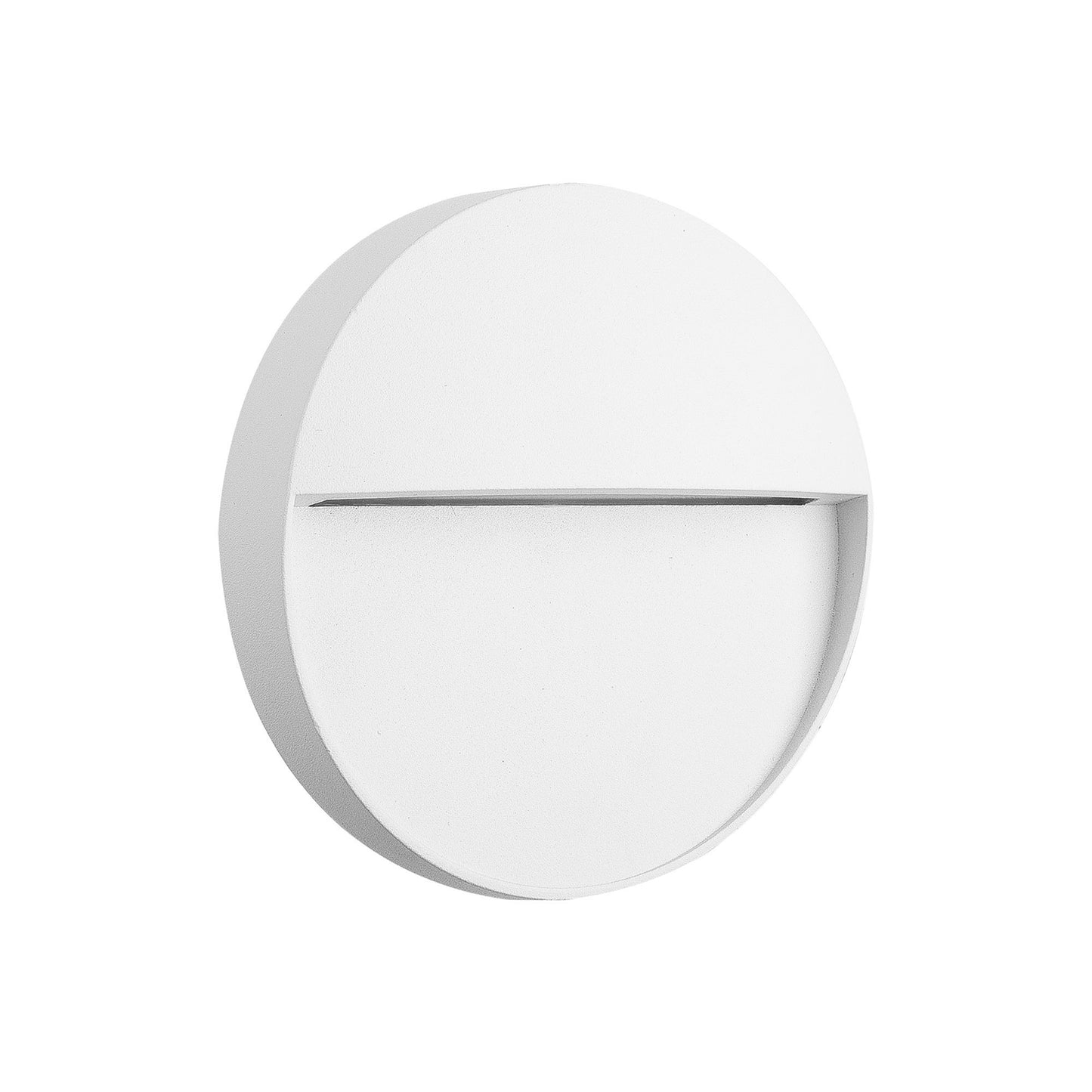 Baker Wall Lamp Small Round, 3W LED, 3000K, 155lm, IP54, Sand White, 3yrs Warranty by Mantra