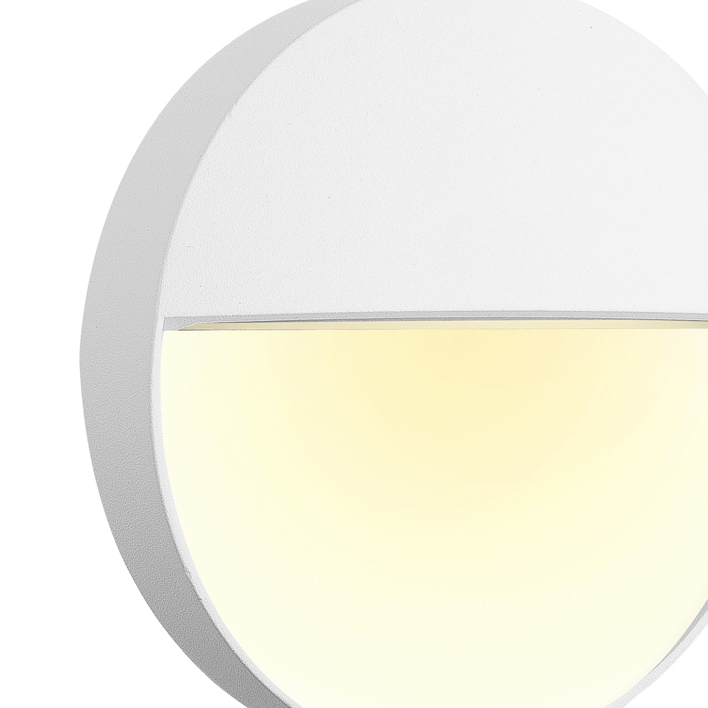 Baker Wall Lamp Small Round, 3W LED, 3000K, 155lm, IP54, Sand White, 3yrs Warranty by Mantra