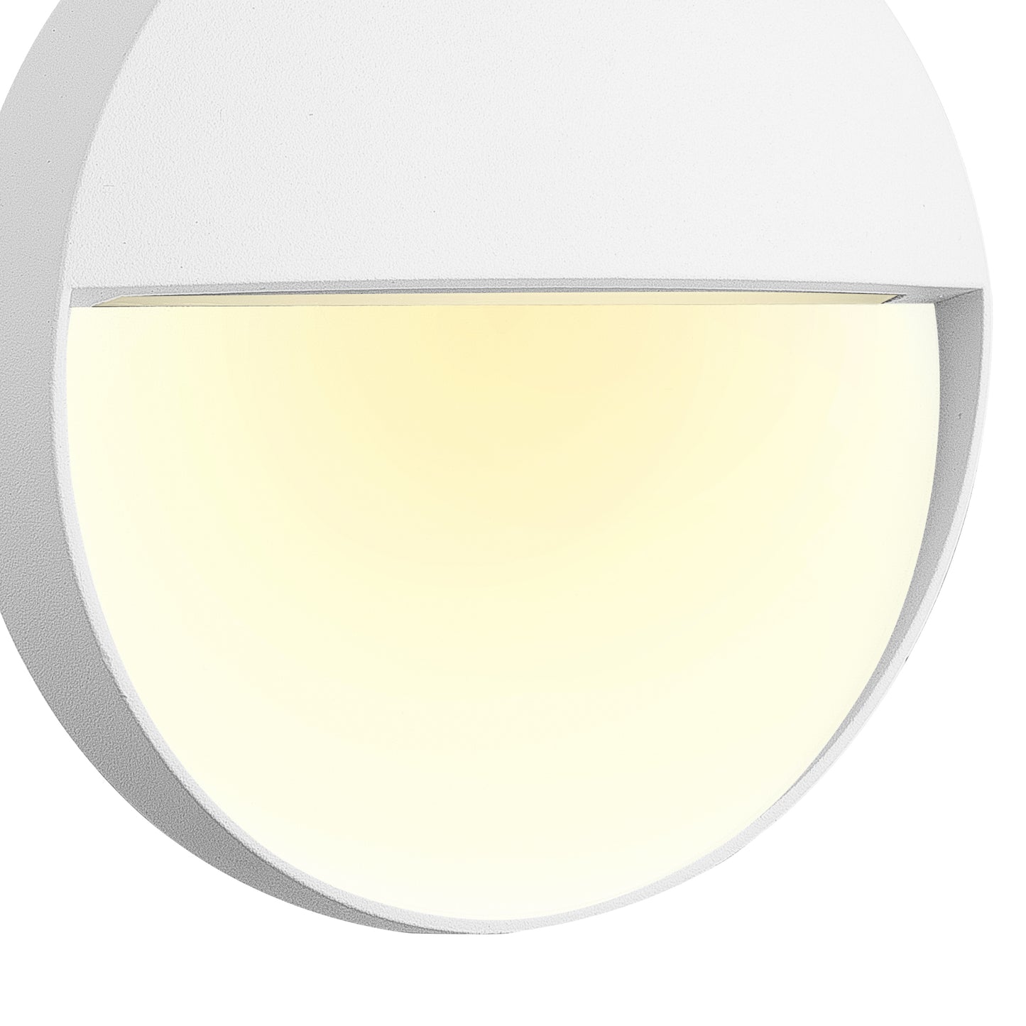 Baker Wall Lamp Small Round, 3W LED, 3000K, 155lm, IP54, Sand White, 3yrs Warranty by Mantra