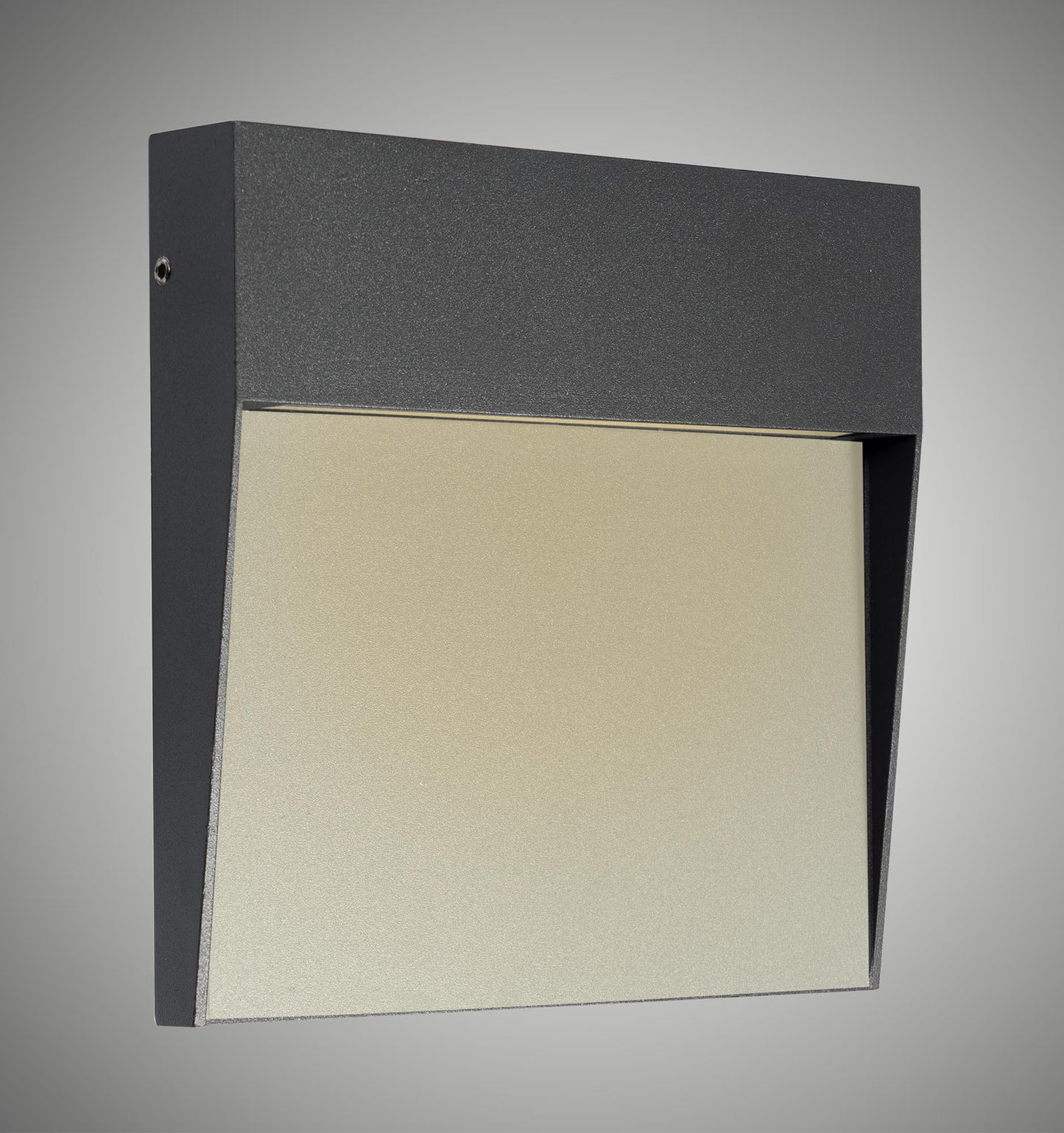 Baker Wall Lamp Large Square, 6W LED, 3000K, 266lm, IP54, Anthracite, 3yrs Warranty by Mantra