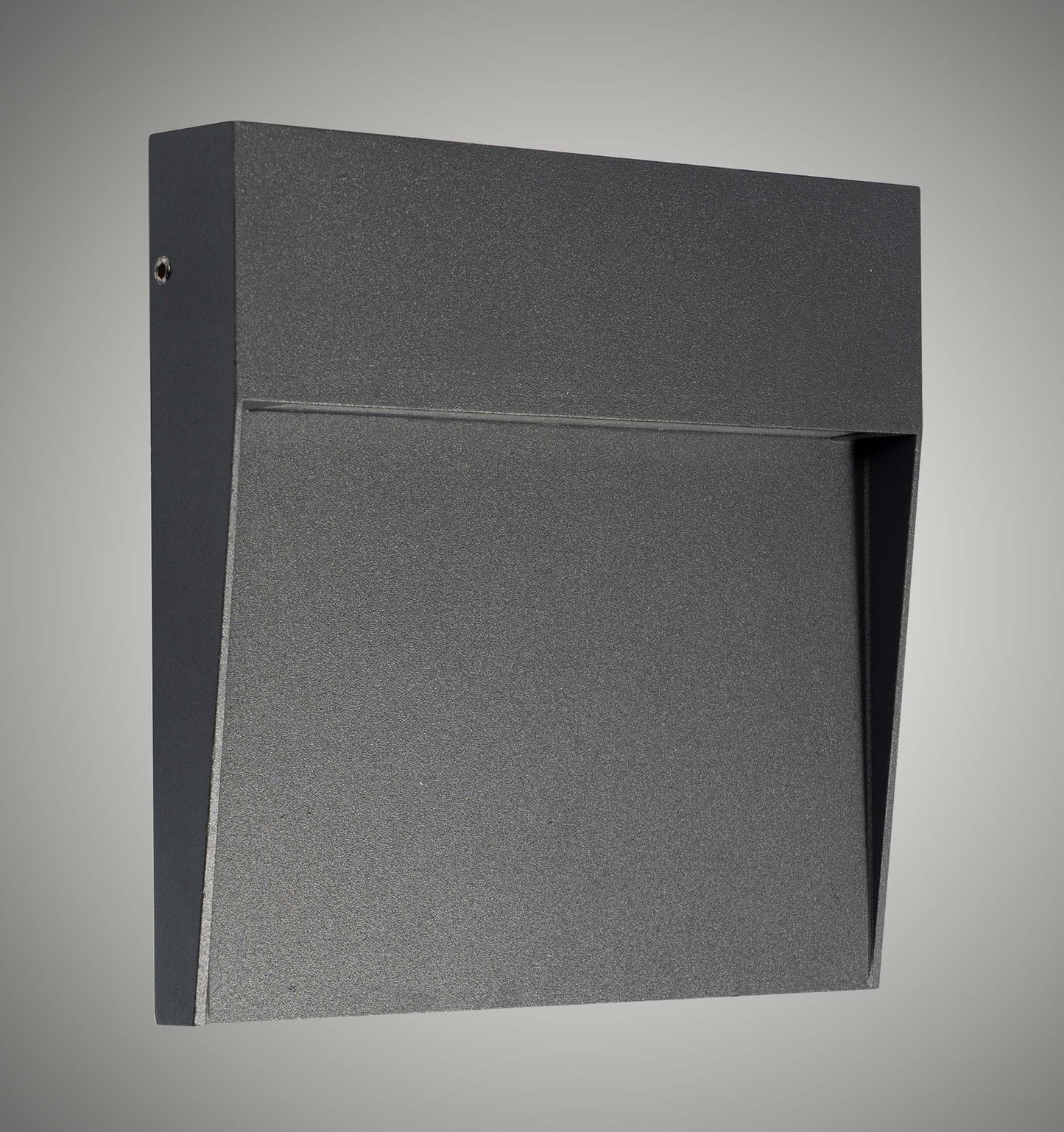 Baker Wall Lamp Large Square, 6W LED, 3000K, 266lm, IP54, Anthracite, 3yrs Warranty by Mantra