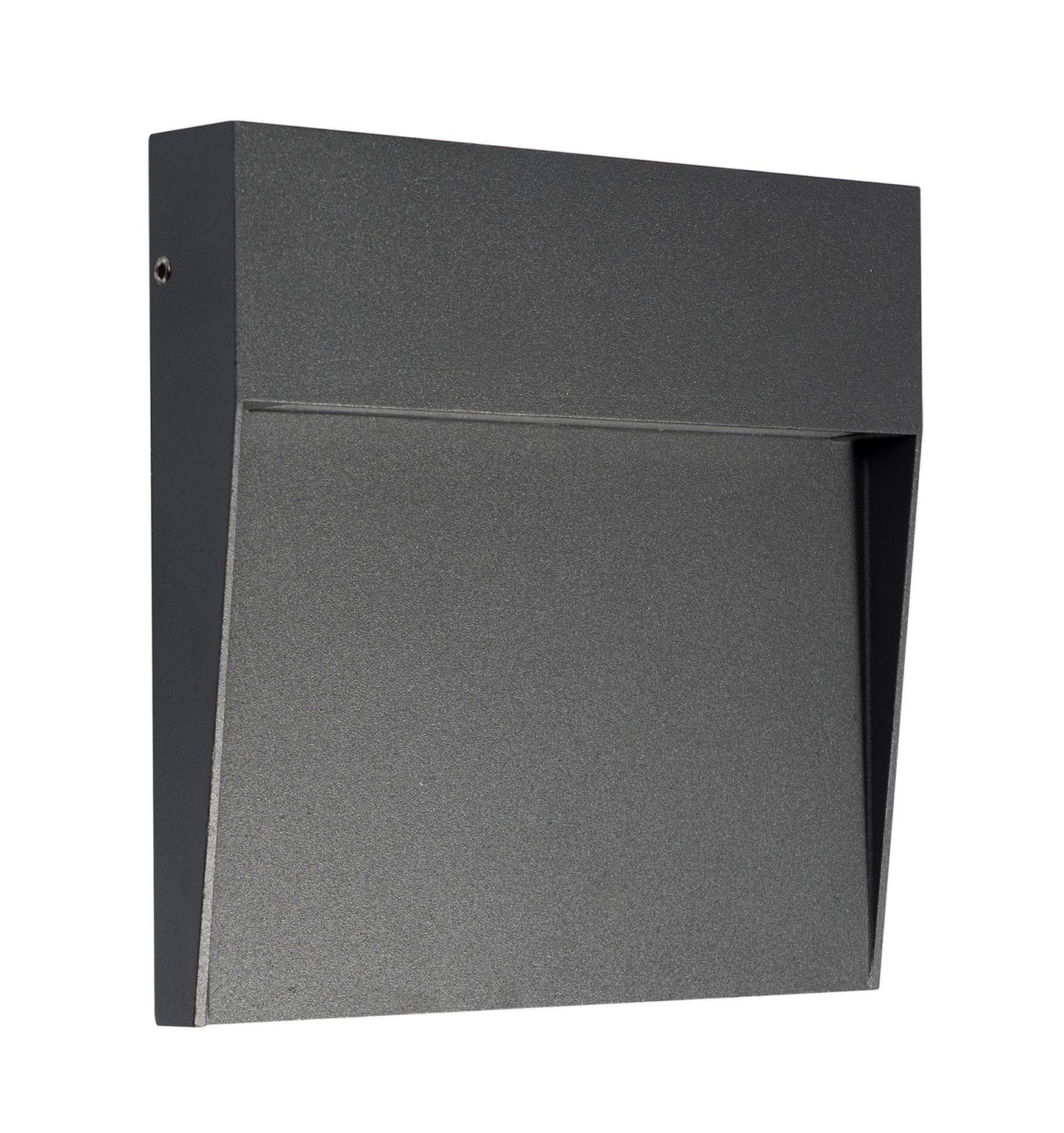 Baker Wall Lamp Large Square, 6W LED, 3000K, 266lm, IP54, Anthracite, 3yrs Warranty by Mantra