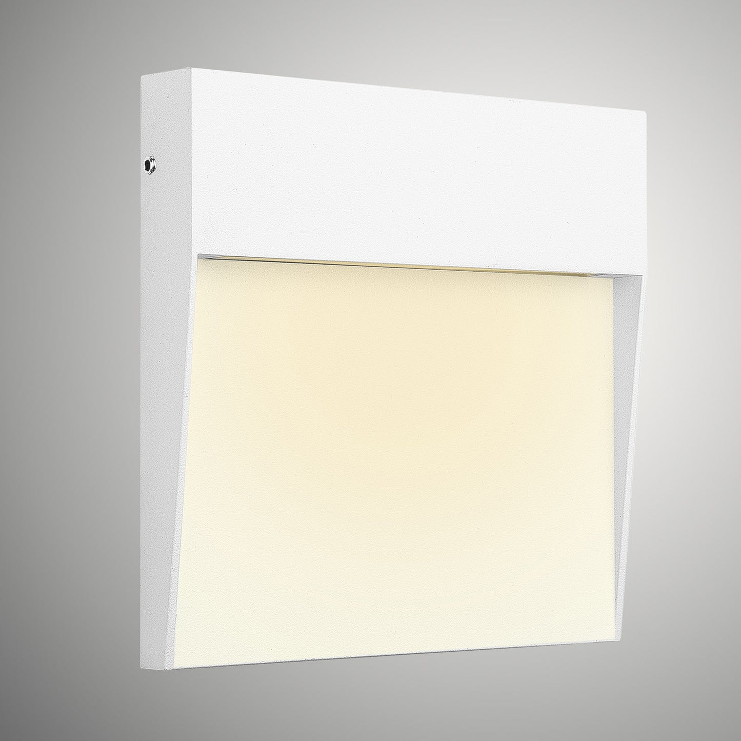 Baker Wall Lamp Large Square, 6W LED, 3000K, 266lm, IP54, Sand White, 3yrs Warranty by Mantra