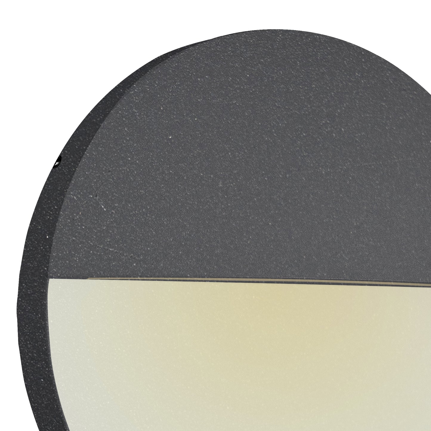 Baker Wall Lamp Large Round, 6W LED, 3000K, 275lm, IP54, Anthracite, 3yrs Warranty by Mantra